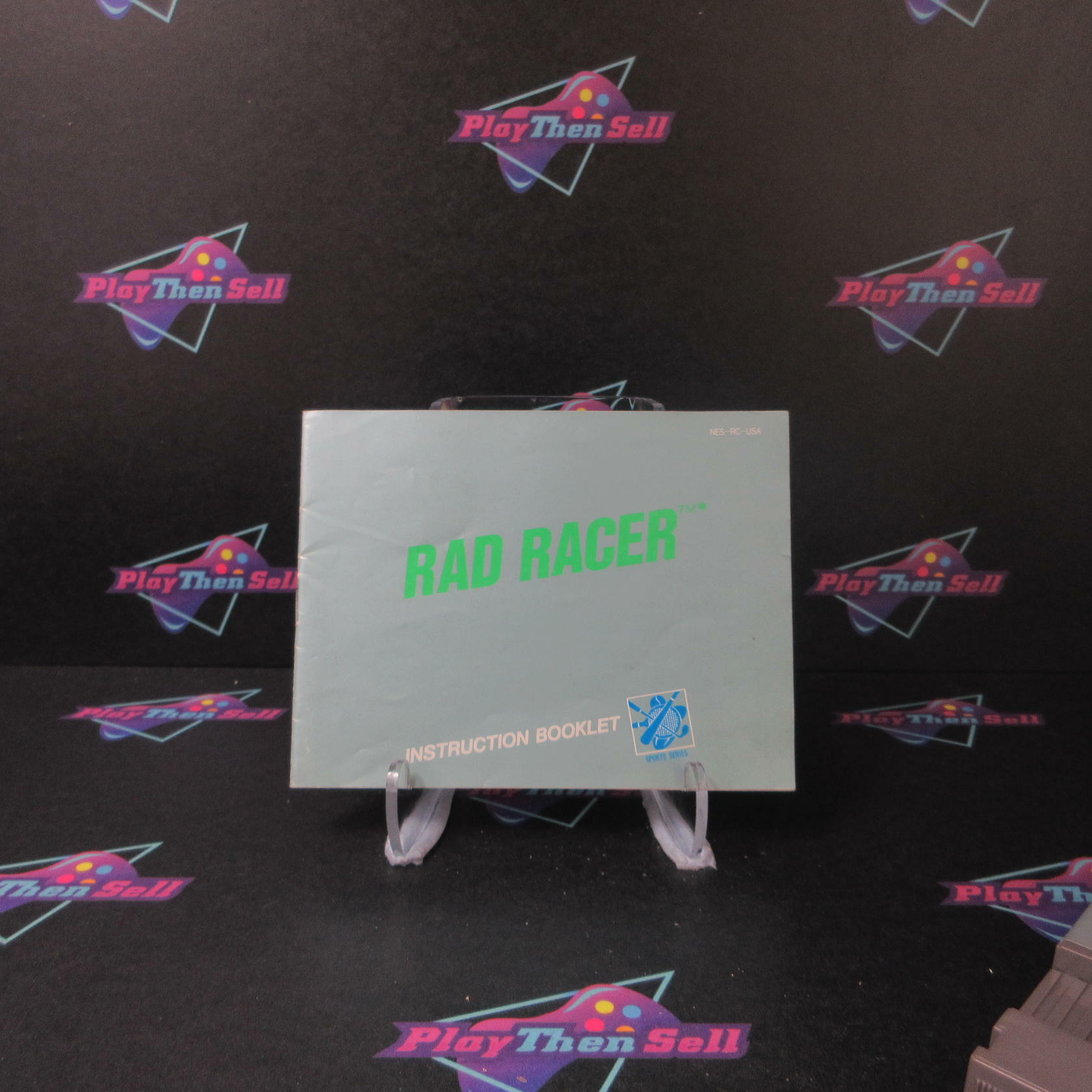 Rad Racer Nintendo NES Cartridge + Manual Authentic / Tested - Very Good