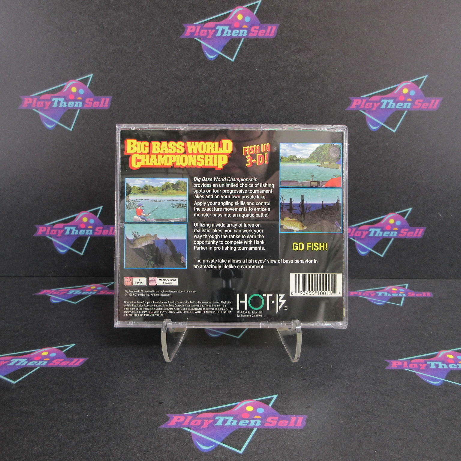 Big Bass World Championship PS1 PlayStation 1 + Reg Card - Like New