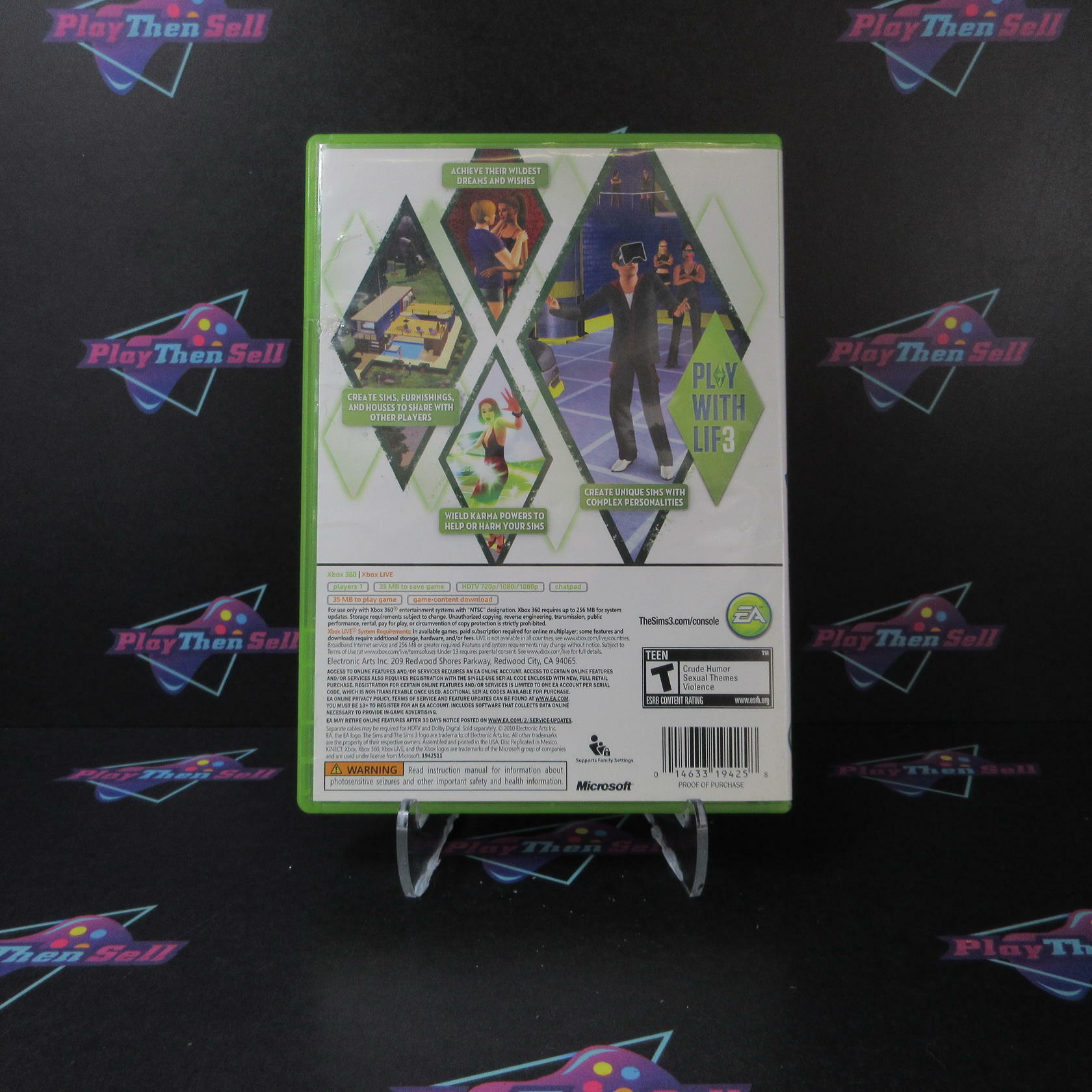 The Sims 3 Xbox 360 AD/DD Complete CIB - Very Good