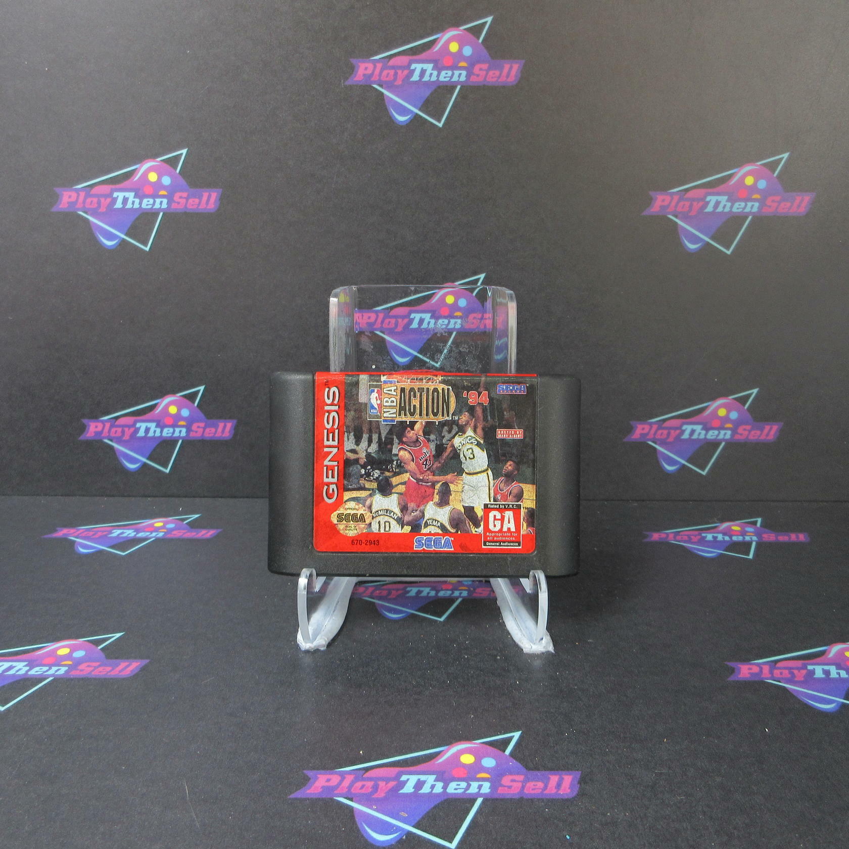 NBA Action 94 Sega Genesis Cartridge Only AD Authentic / Tested - Very Good