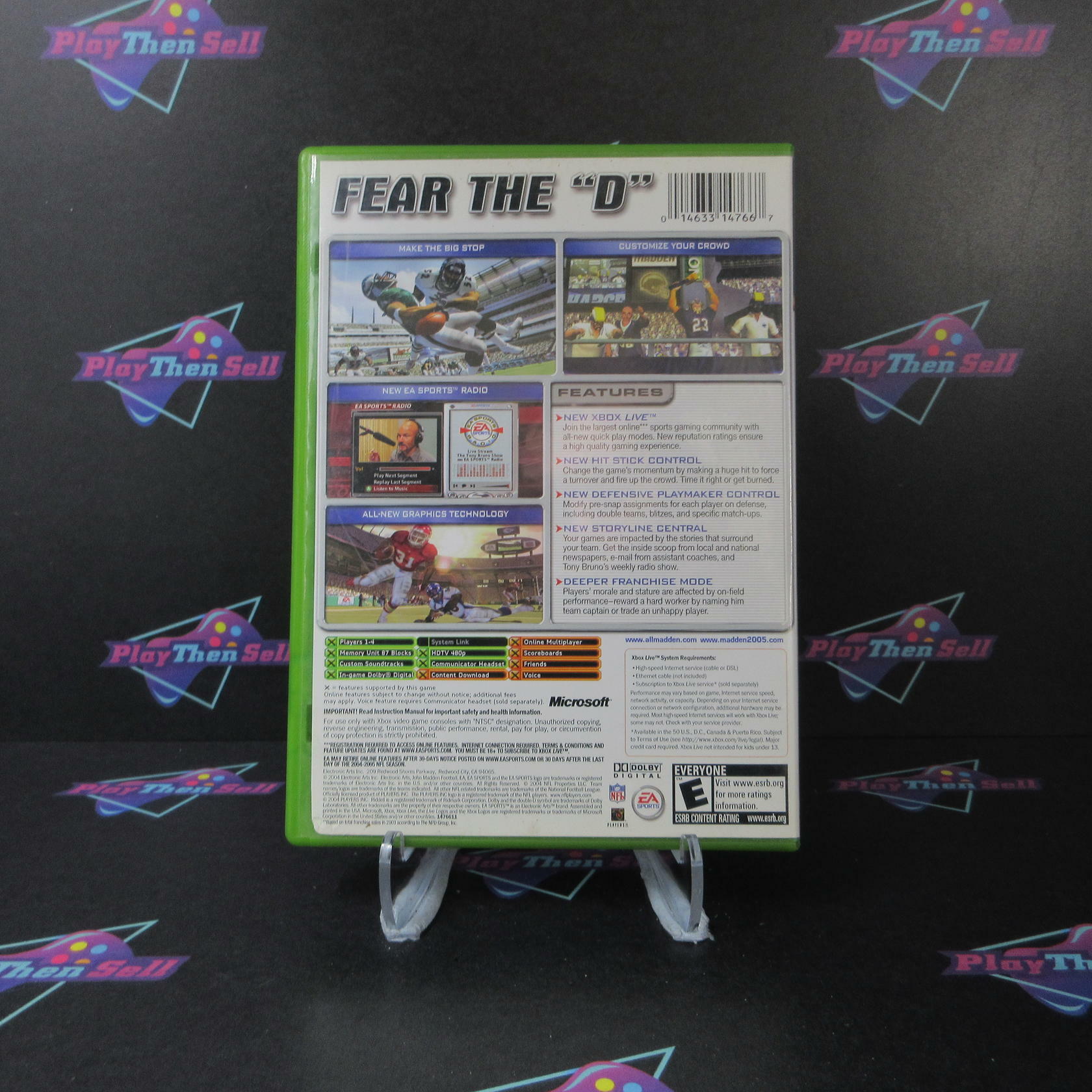 Madden NFL 2005 Xbox AD Complete CIB - Very Good