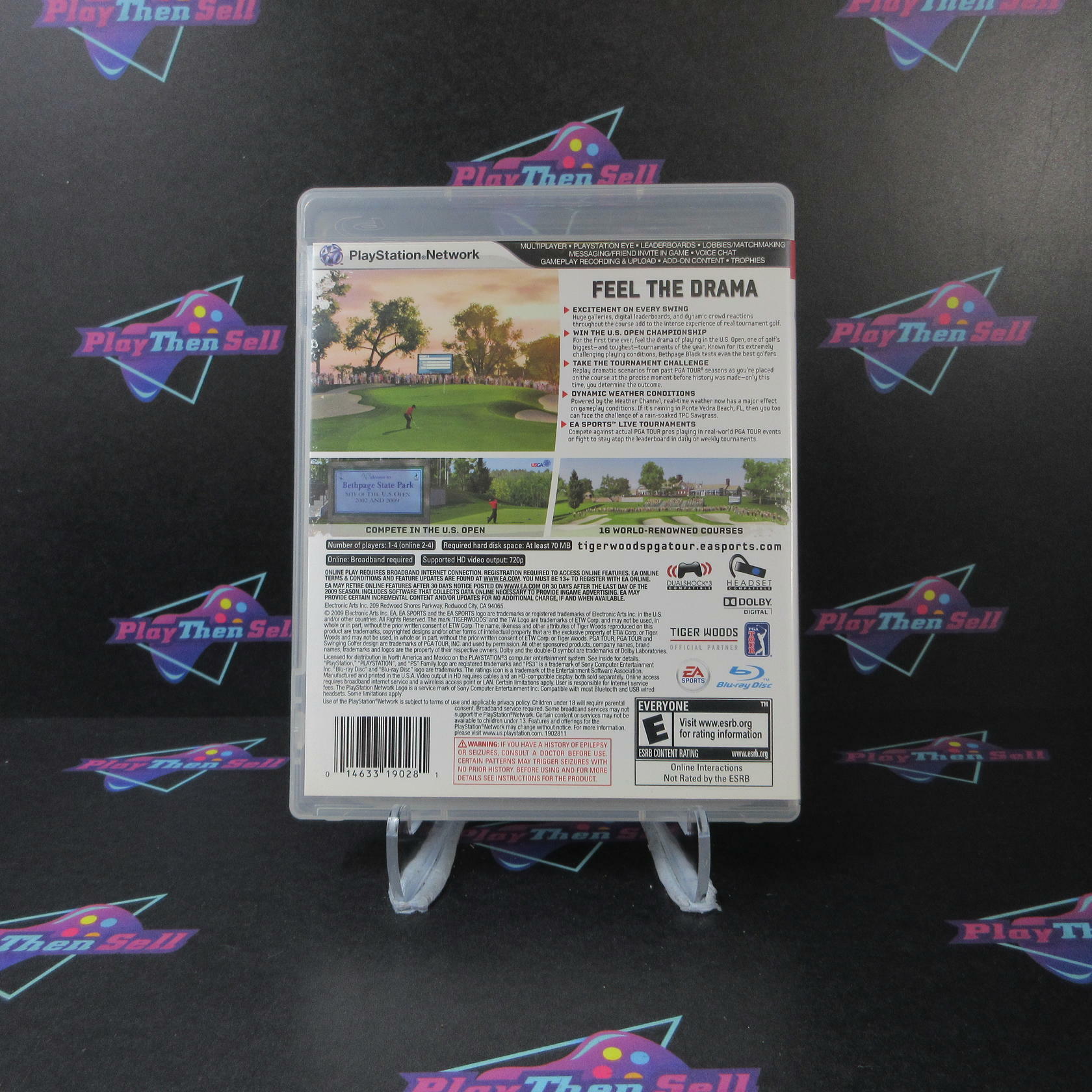 Tiger Woods PGA Tour 10 PS3 PlayStation 3 AD/NM - Very Good