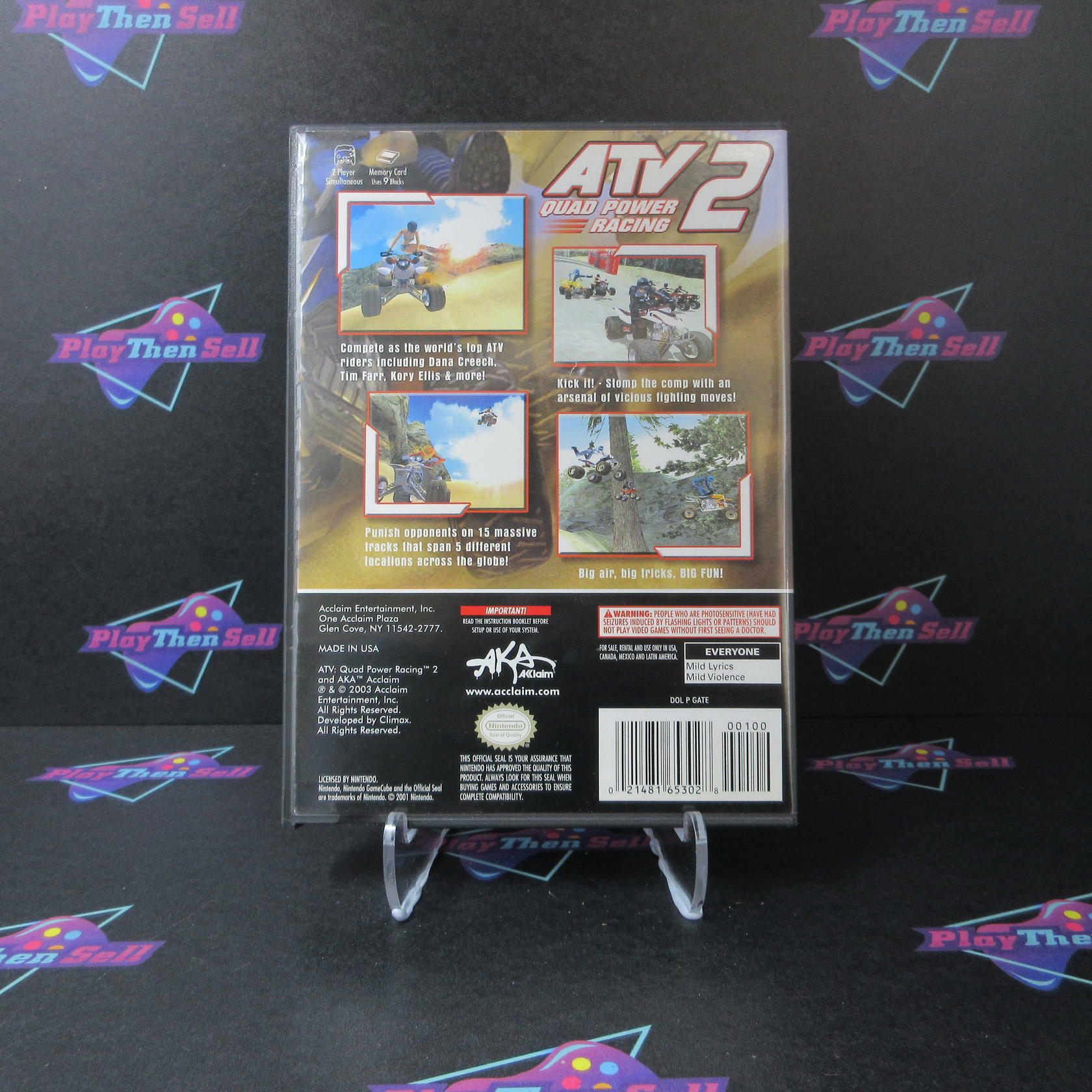 ATV Quad Power Racing 2 Nintendo Gamecube MD/DD Complete CIB - Very Good