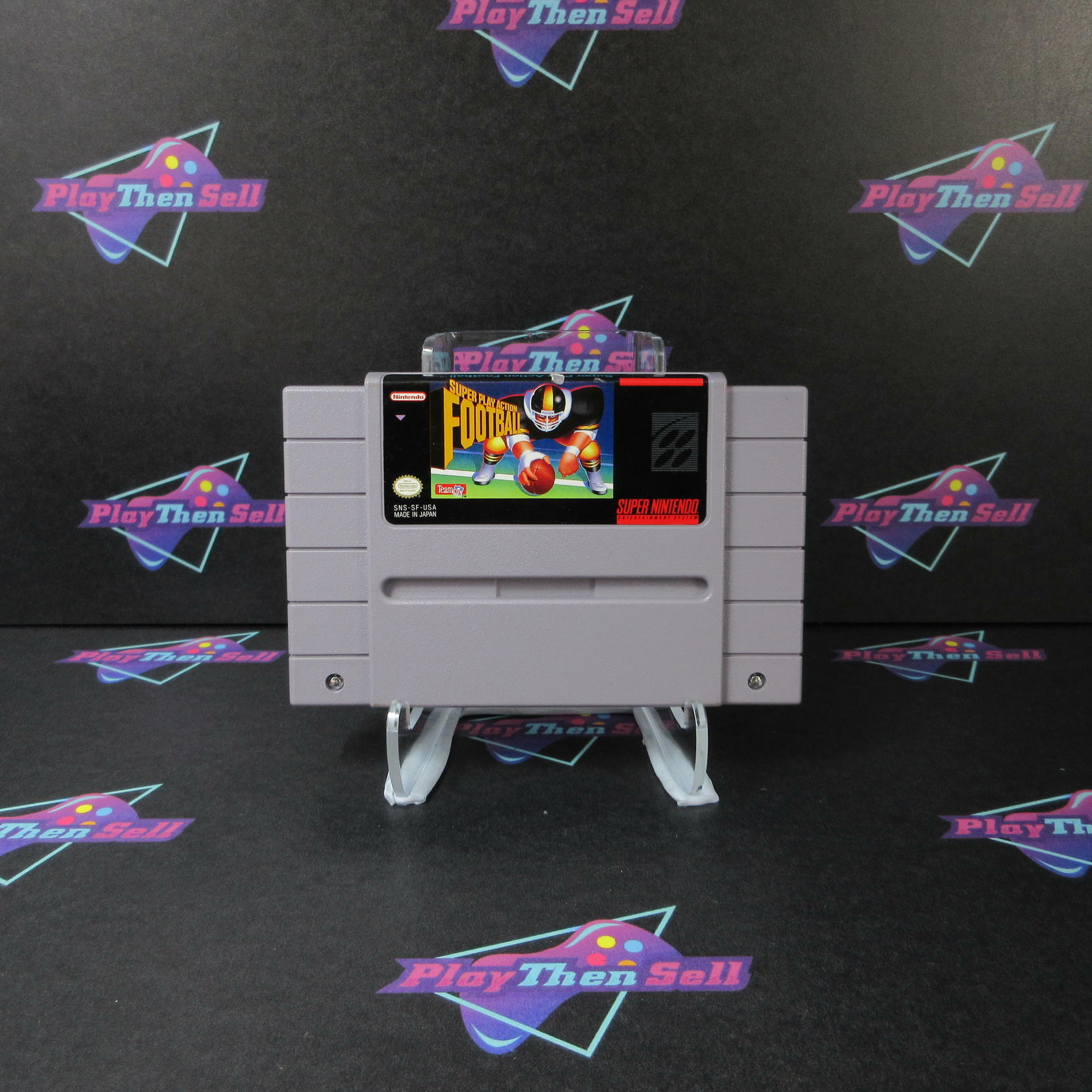 Super Play Action Football Nintendo SNES Cartridge Only Authentic / Tested - Very Good