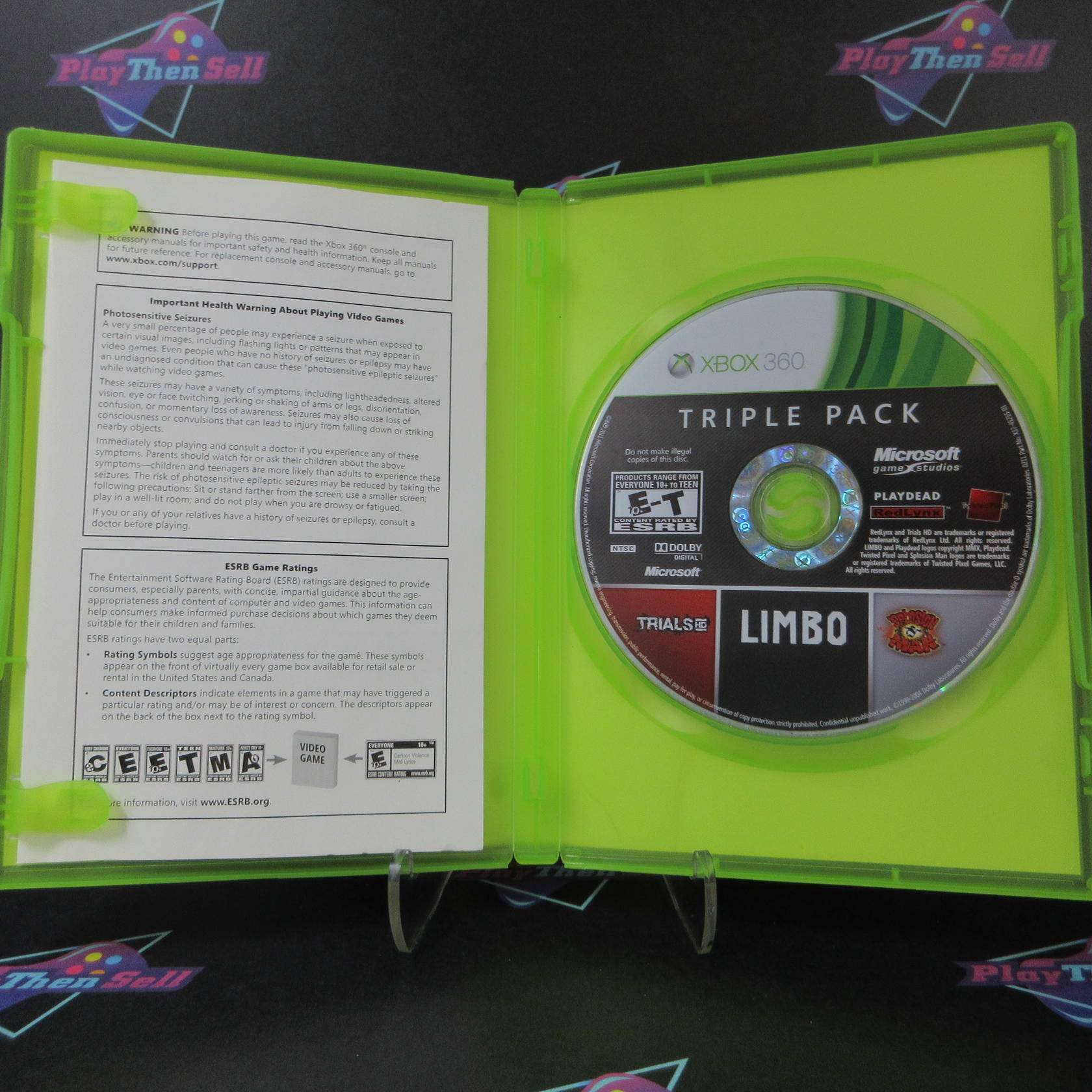 Triple Pack LIMBO / Trials HD / Splosion Man Xbox 360 - Like New
