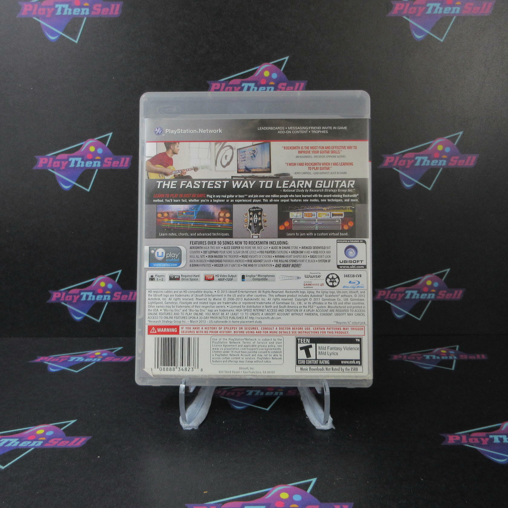 Rocksmith 2014 Edition PS3 PlayStation 3 AD Complete CIB - Very Good