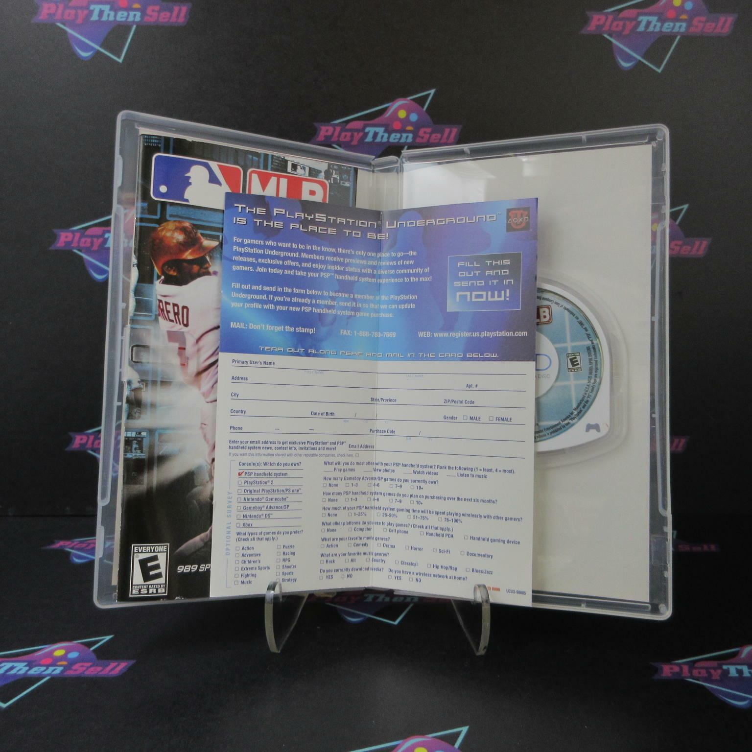 MLB 2005 Sony PSP + Reg Card - Like New