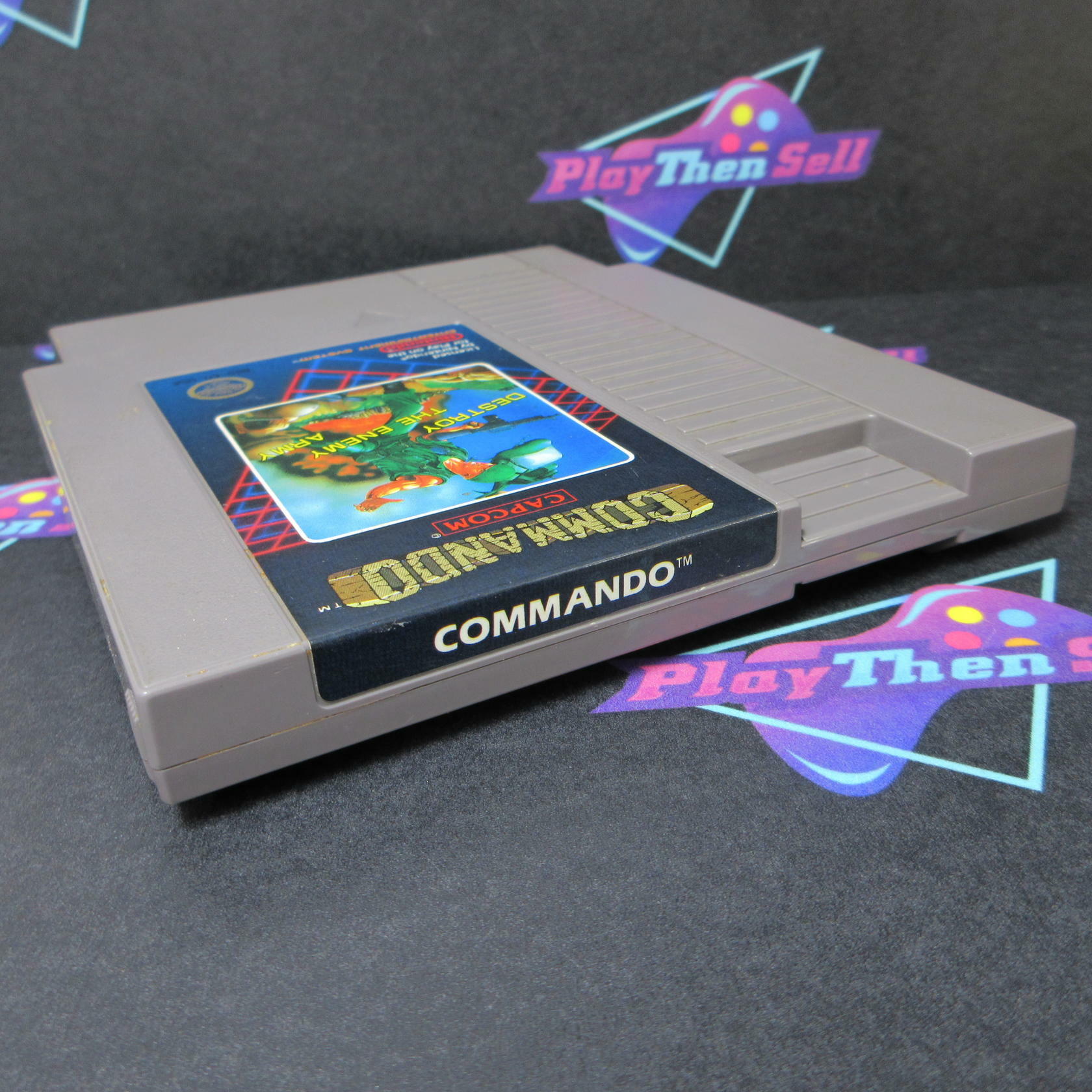 Commando Nintendo NES Cart Only 5 Screw - Authentic / Tested - Very Good