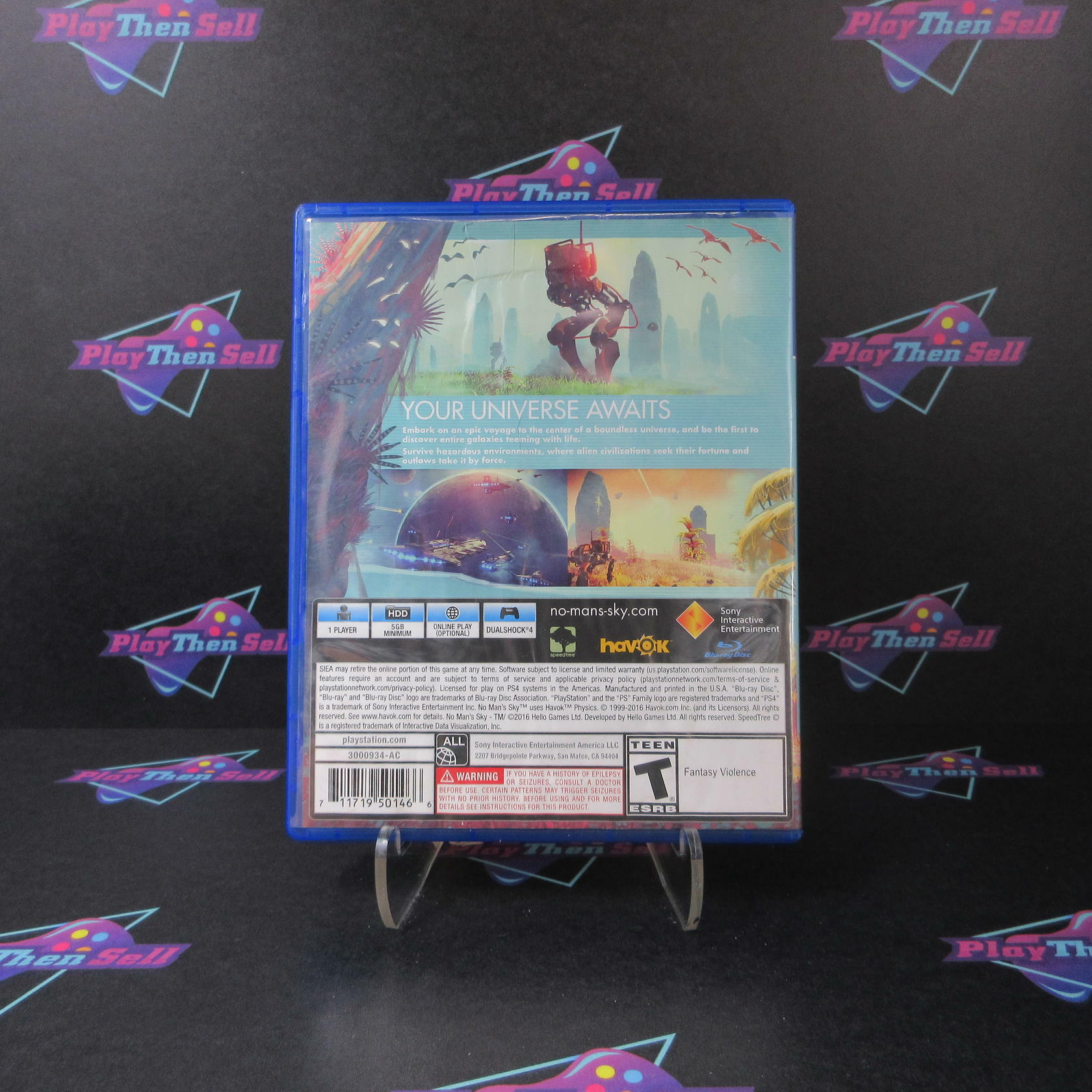 No Man's Sky PS4 PlayStation 4 AD Compete CIB - Very Good