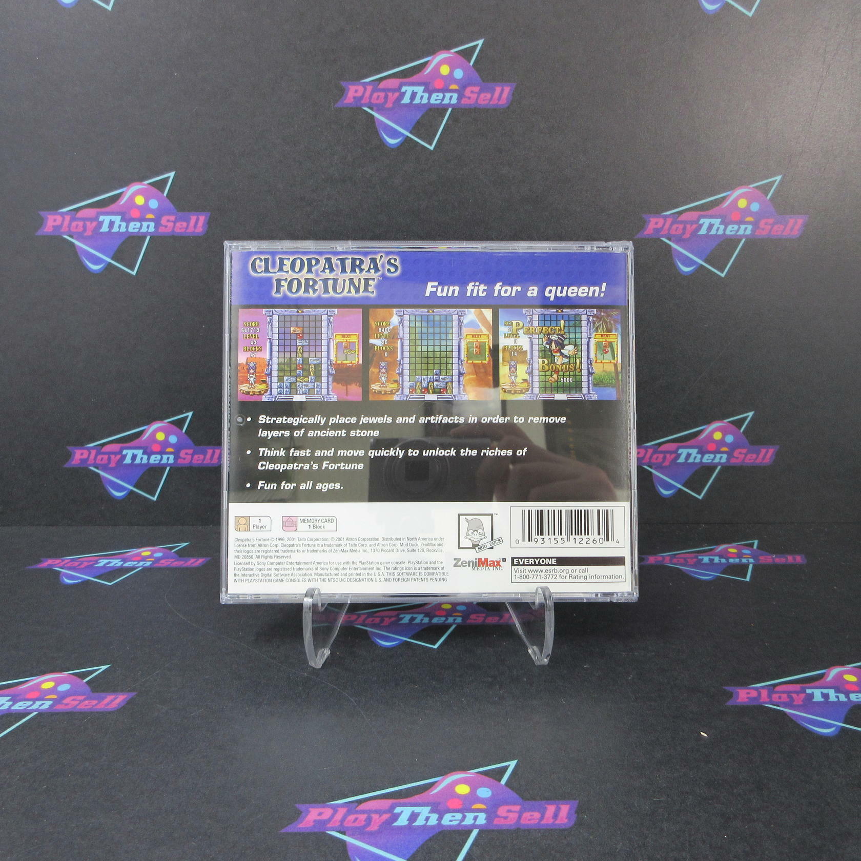 Cleopatra's Fortune PS1 PlayStation 1 + Reg Card - Like New