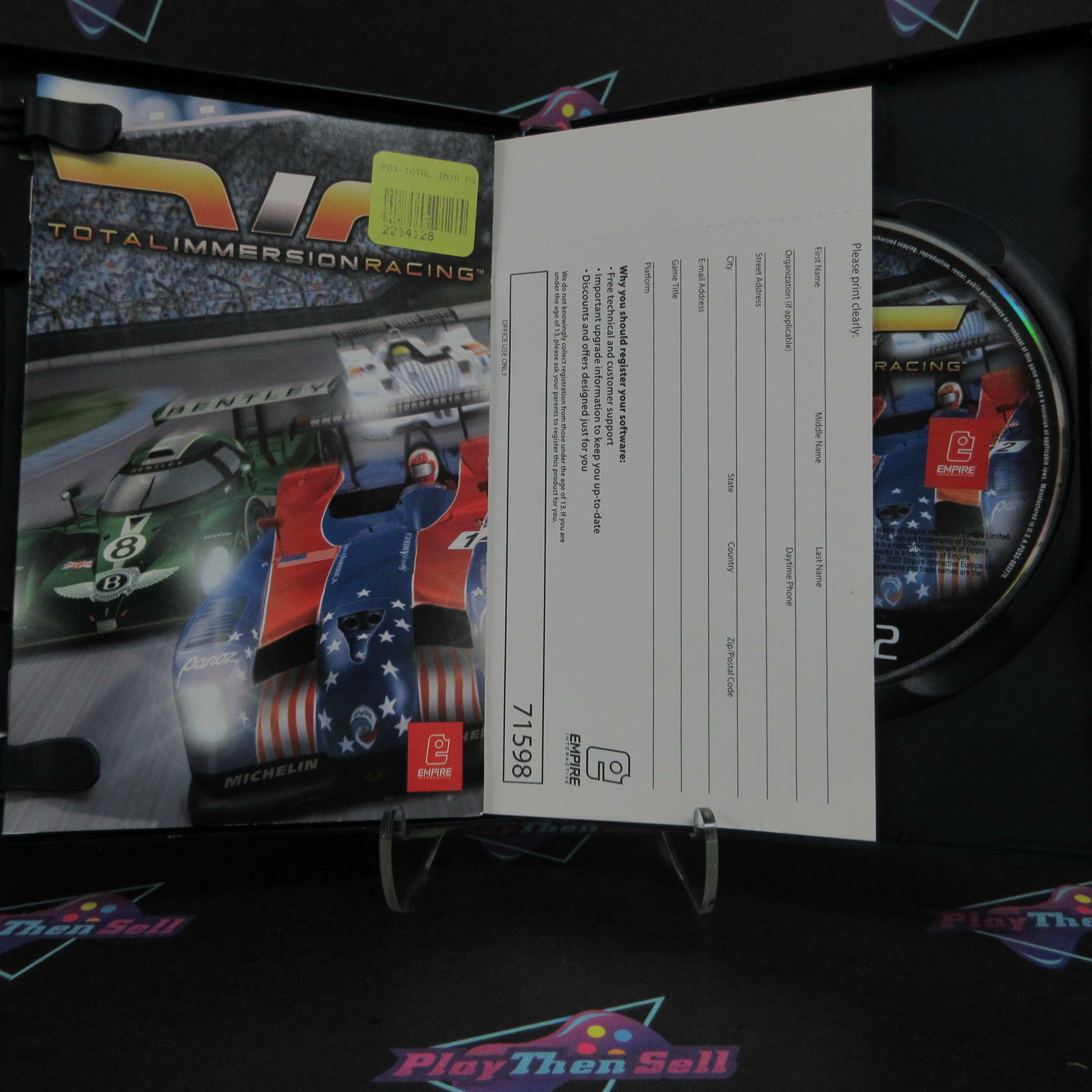 Total Immersion Racing PS2 PlayStation 2 + Reg Card - Like New