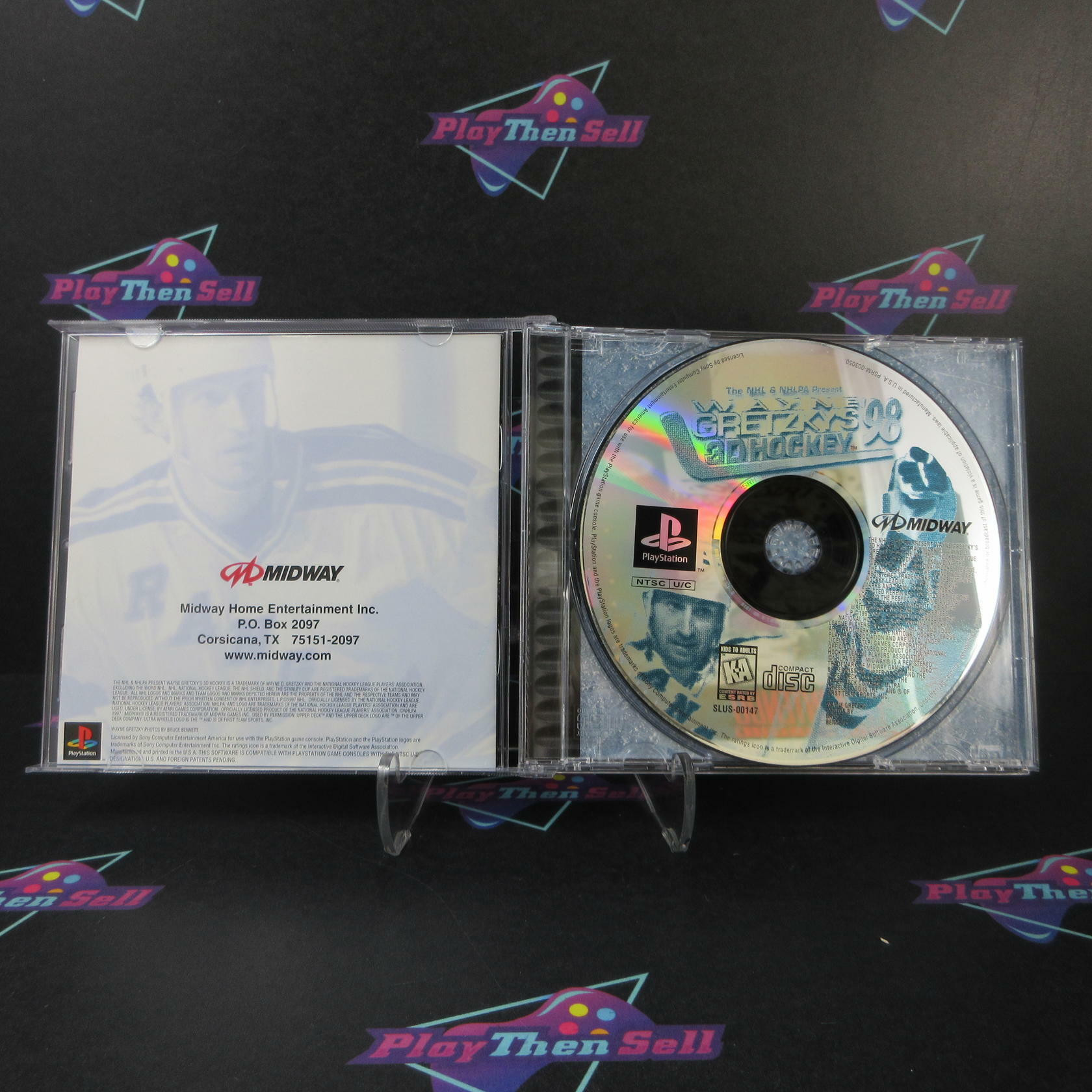 Wayne Gretzky's 3D Hockey 98 PS1 PlayStation 1 - Like New
