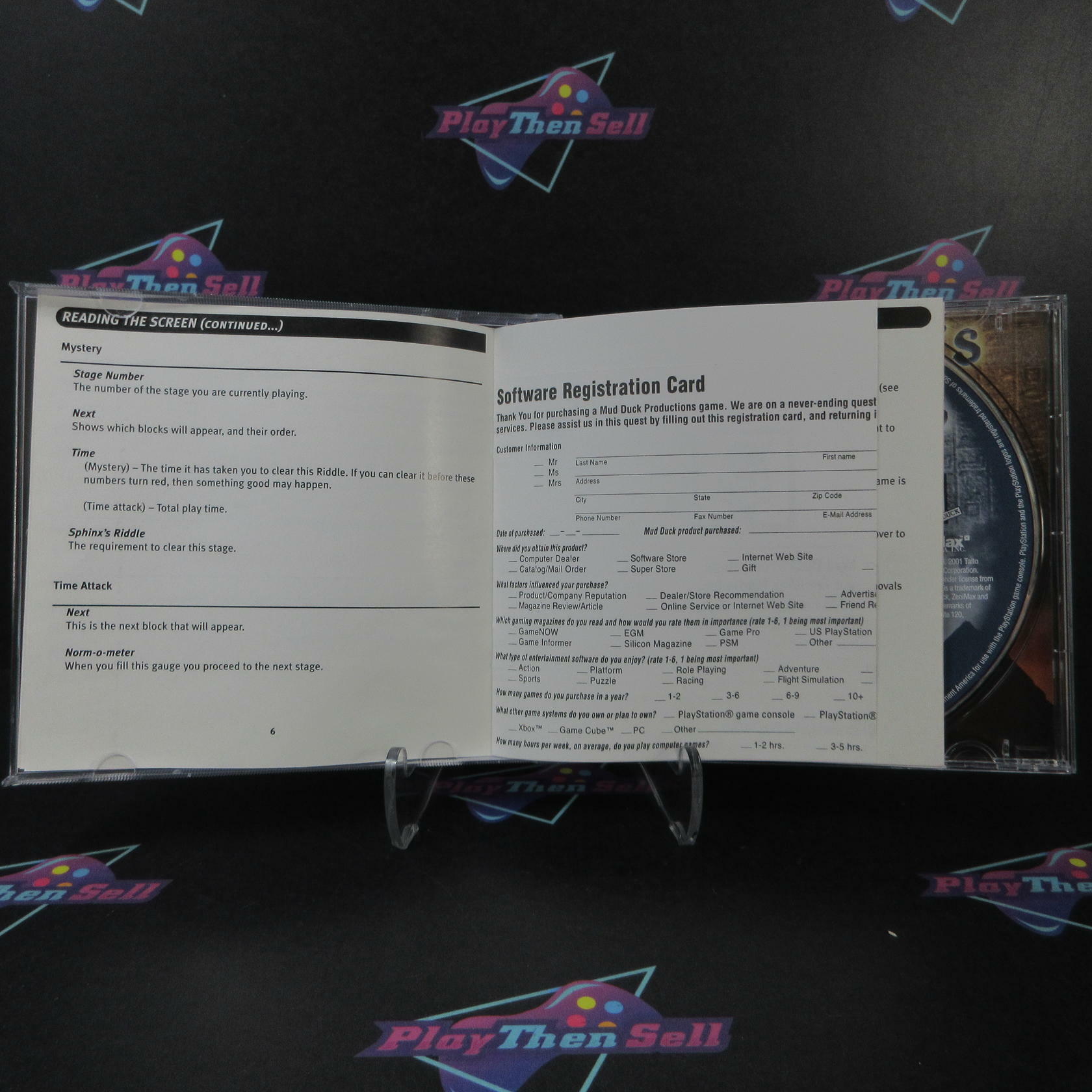 Cleopatra's Fortune PS1 PlayStation 1 + Reg Card - Like New