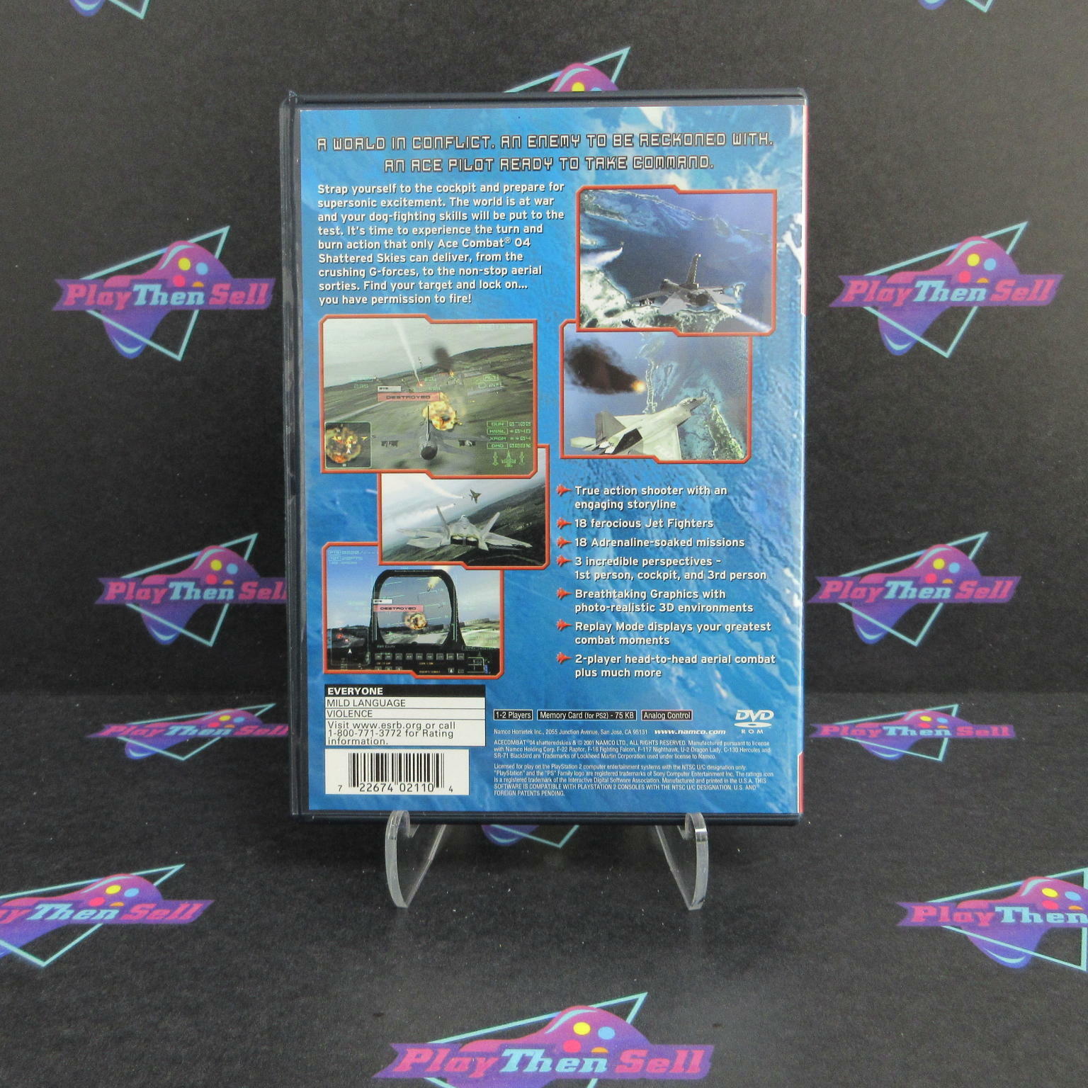 Ace Combat 4 Shattered Skies PlayStation 2 PS2 GH + Reg Card - Like New