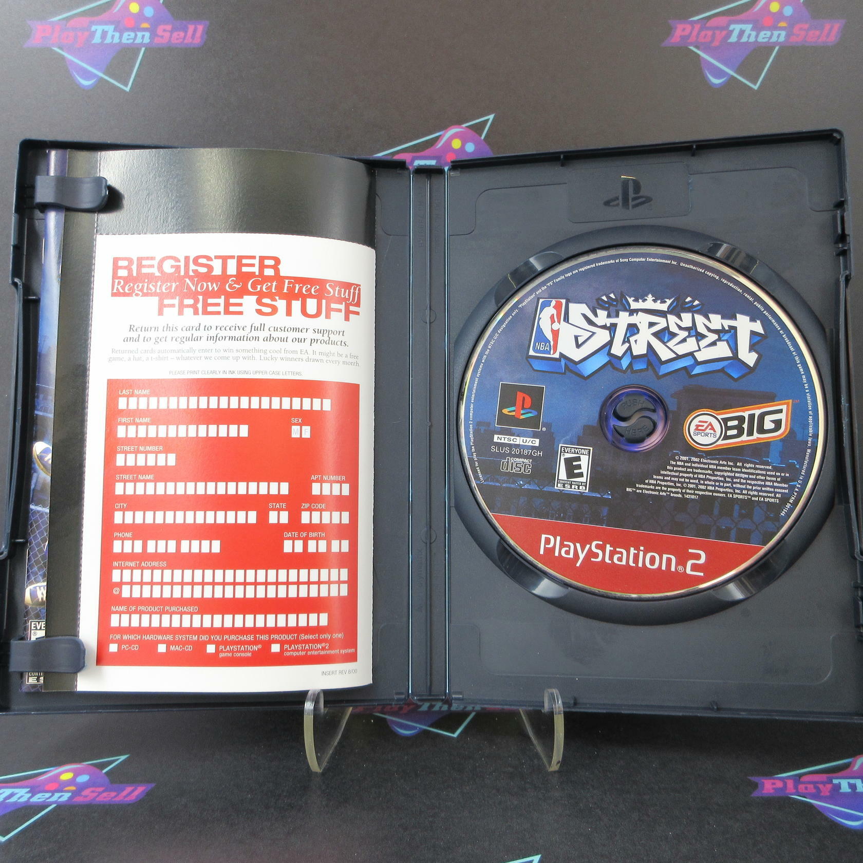 NBA Street PS2 PlayStation 2 GH + Reg Card - Like New