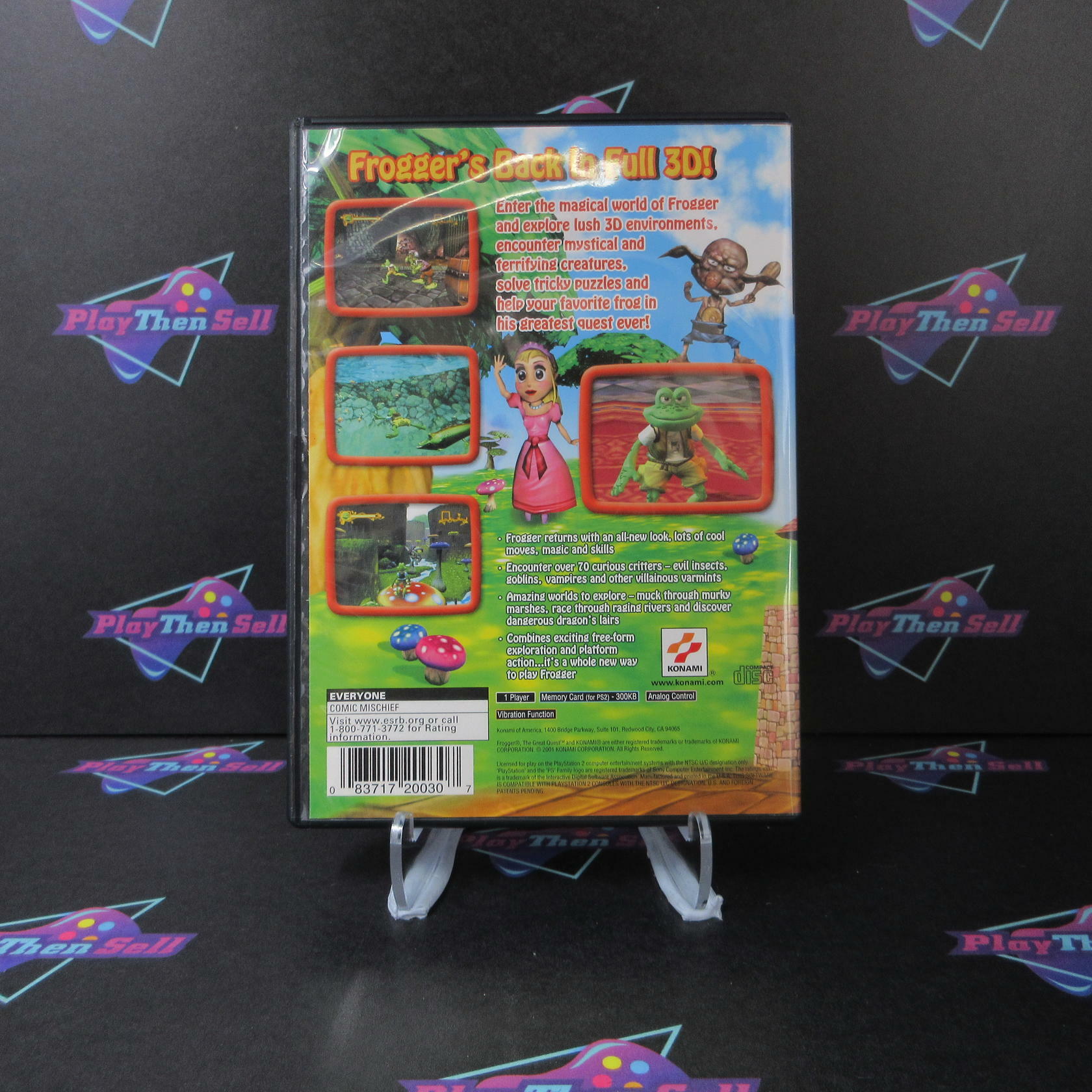 Frogger The Great Quest PS2 PlayStation 2 + Reg Card - Like New