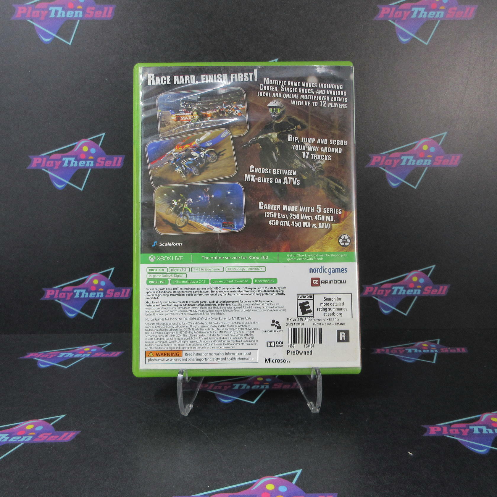 Mx vs. ATV Supercross Xbox 360 AD/NM - Very Good