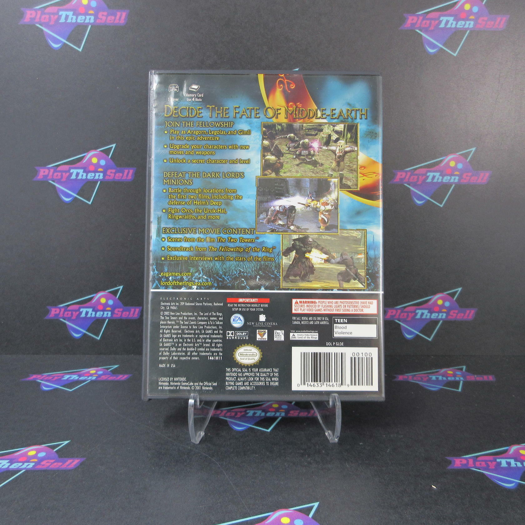Lord of the Rings The Two Towers Nintendo GameCube AD/NM - Very Good