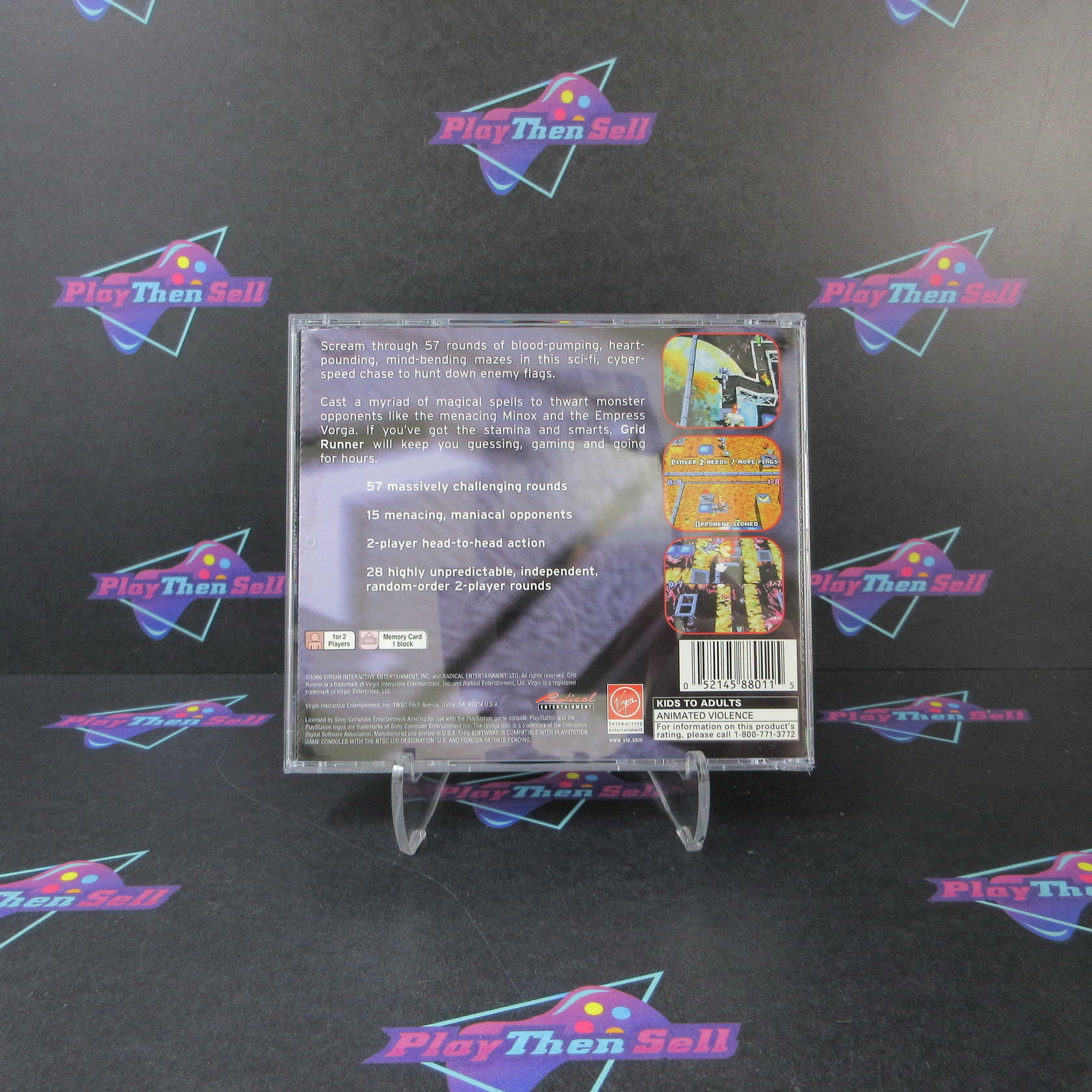 Grid Runner PS1 PlayStation 1 - Very Good