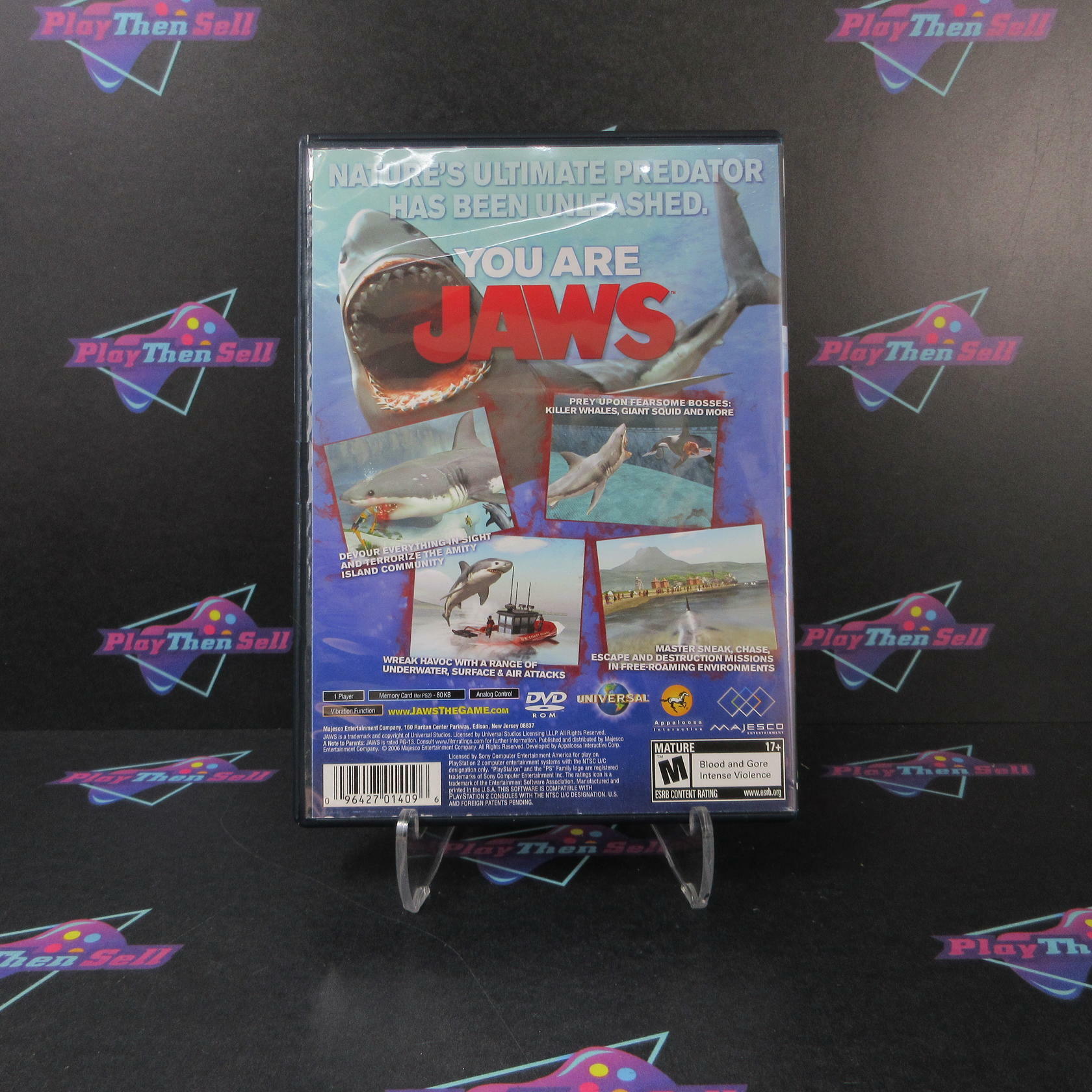 Jaws Unleashed PS2 PlayStation 2 - Very Good