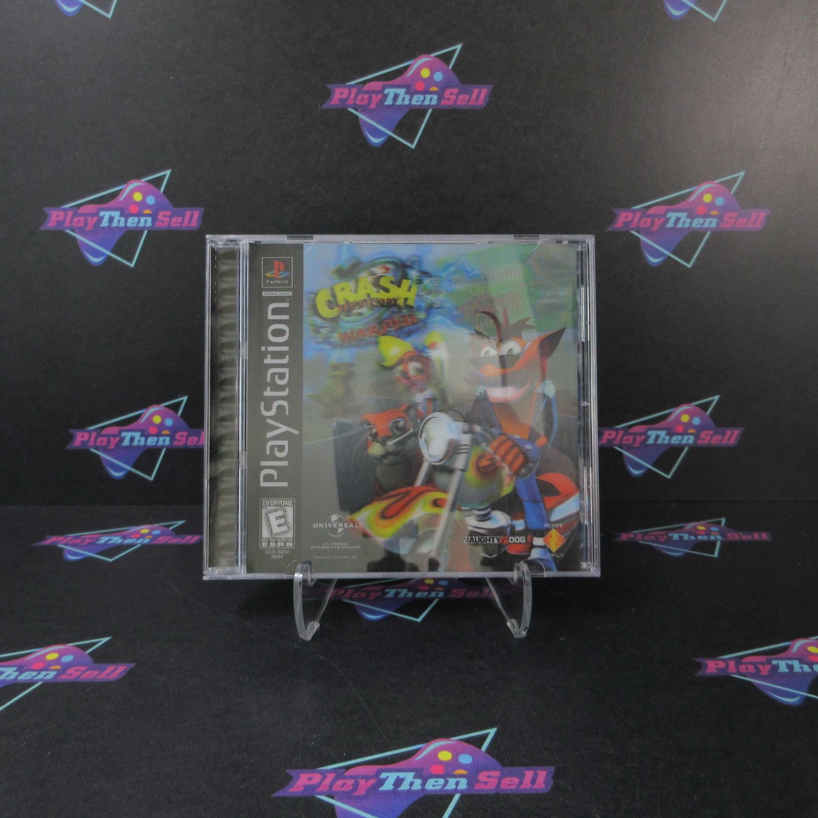 Crash Bandicoot 3 Warped Holo Lenticular PS1 PlayStation 1 - Very Good