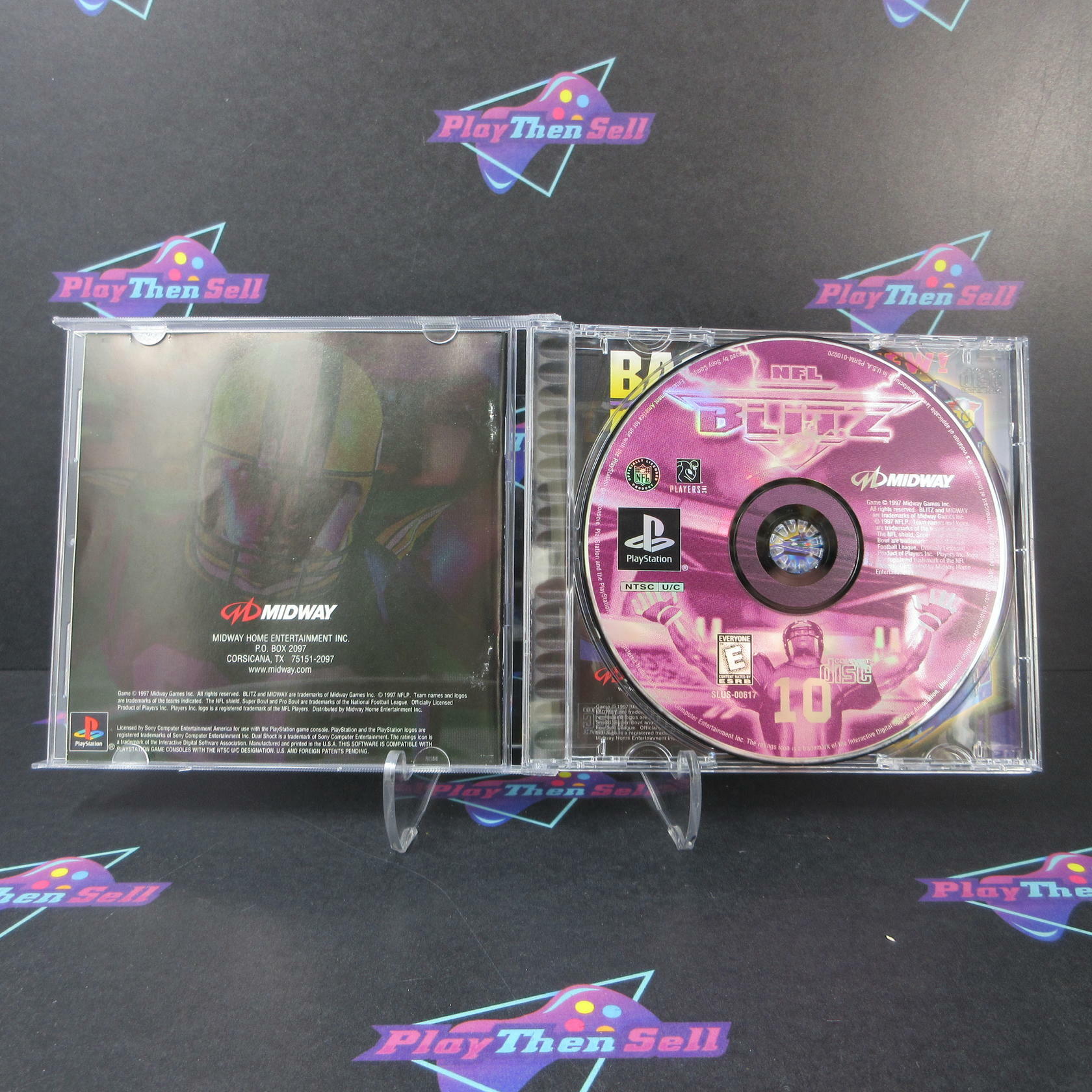 NFL Blitz + Reg Card PS1 PlayStation 1 AD Complete CIB - Very Good