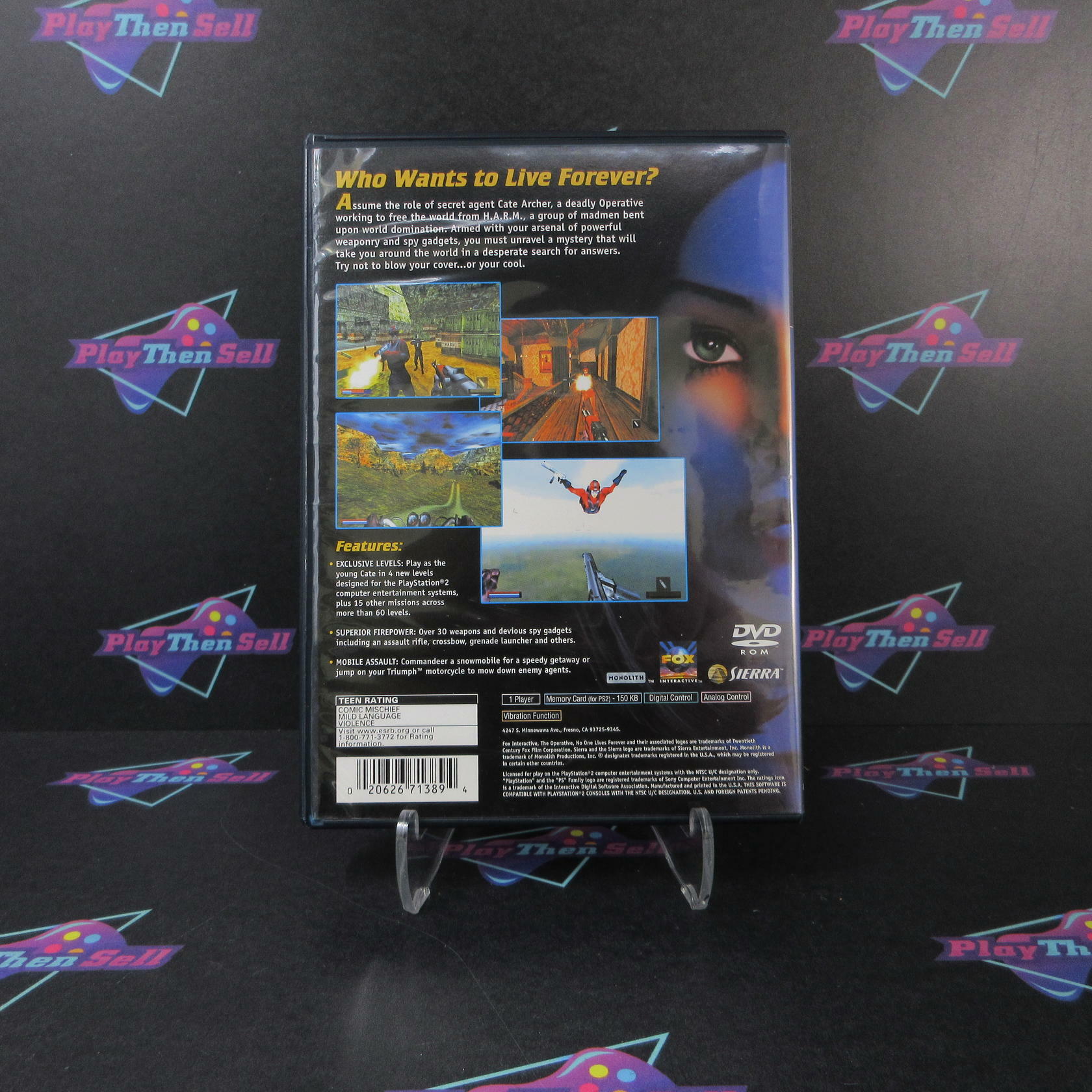 No One Lives Forever PS2 PlayStation 2 - Very Good