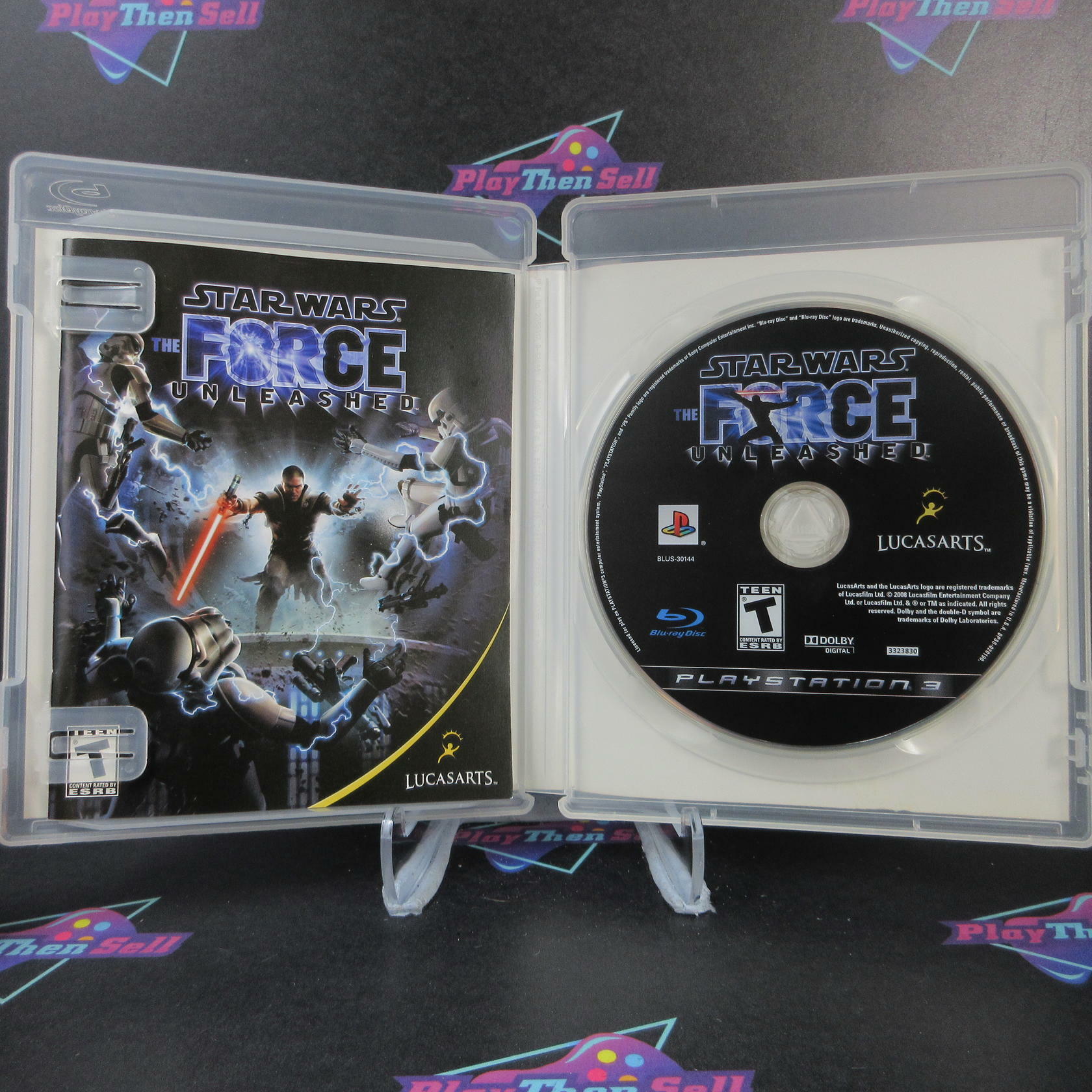 Star Wars The Force Unleashed PS3 PlayStation 3 AD Complete CIB - Very Good