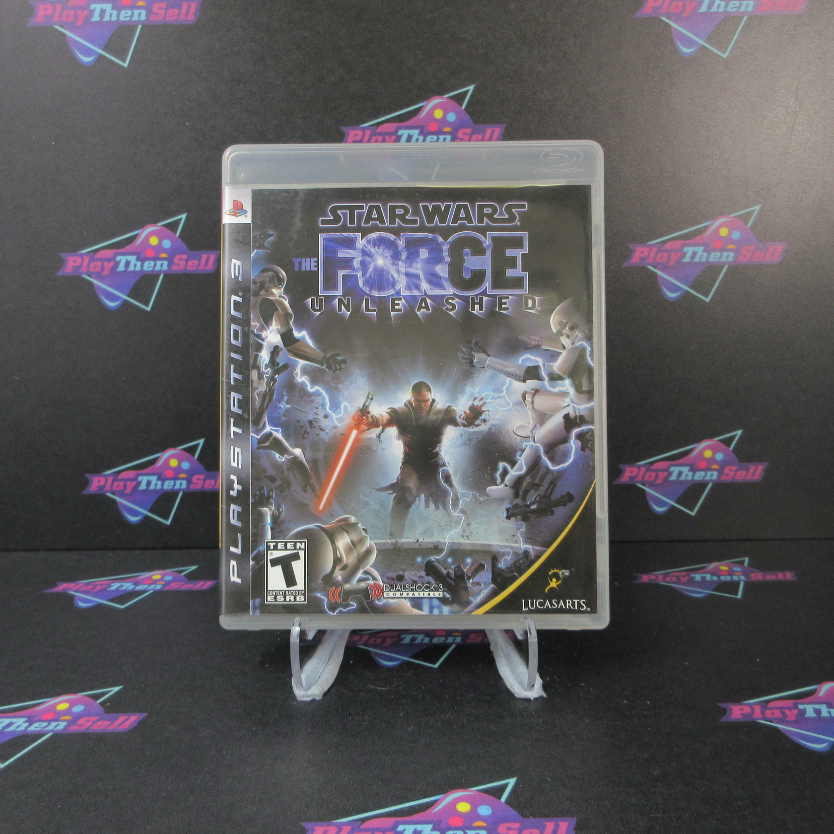 Star Wars The Force Unleashed PS3 PlayStation 3 AD Complete CIB - Very Good