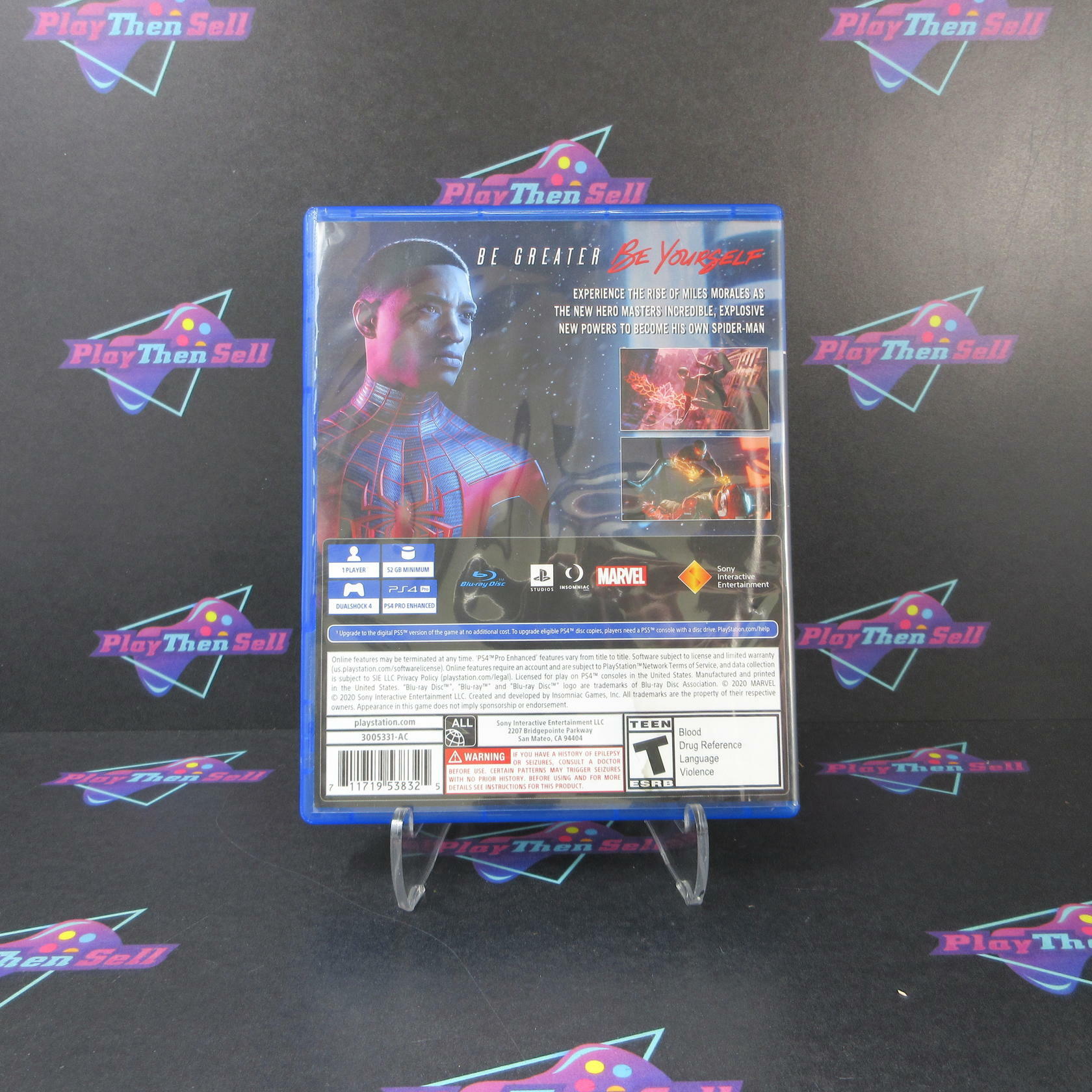 Marvel's Spider-Man Miles Morales PS4 PlayStation 4 AD - Very Good