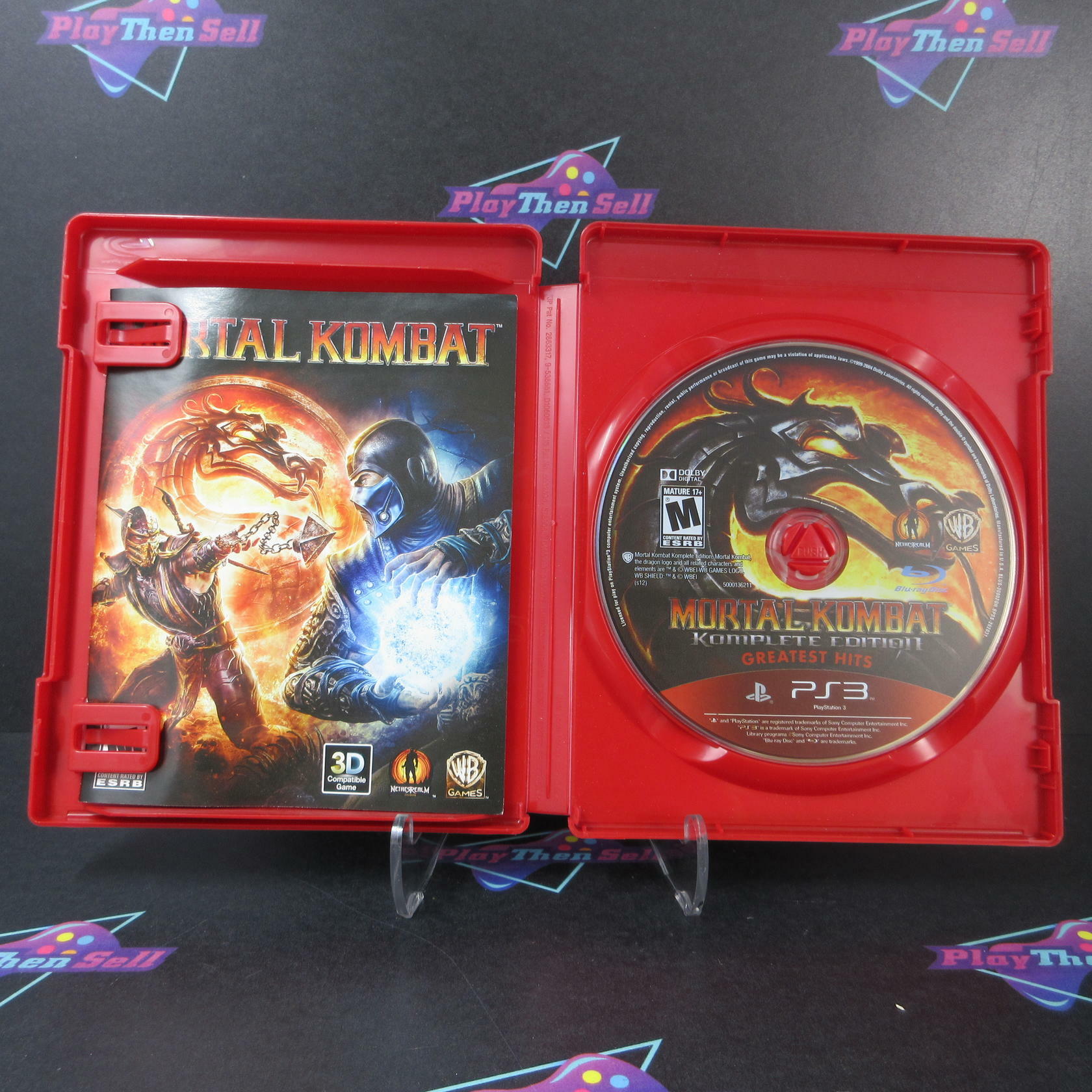 Mortal Kombat Komplete Edition GH PS3 PlayStation 3 AD/MD Complete CIB - Very Good
