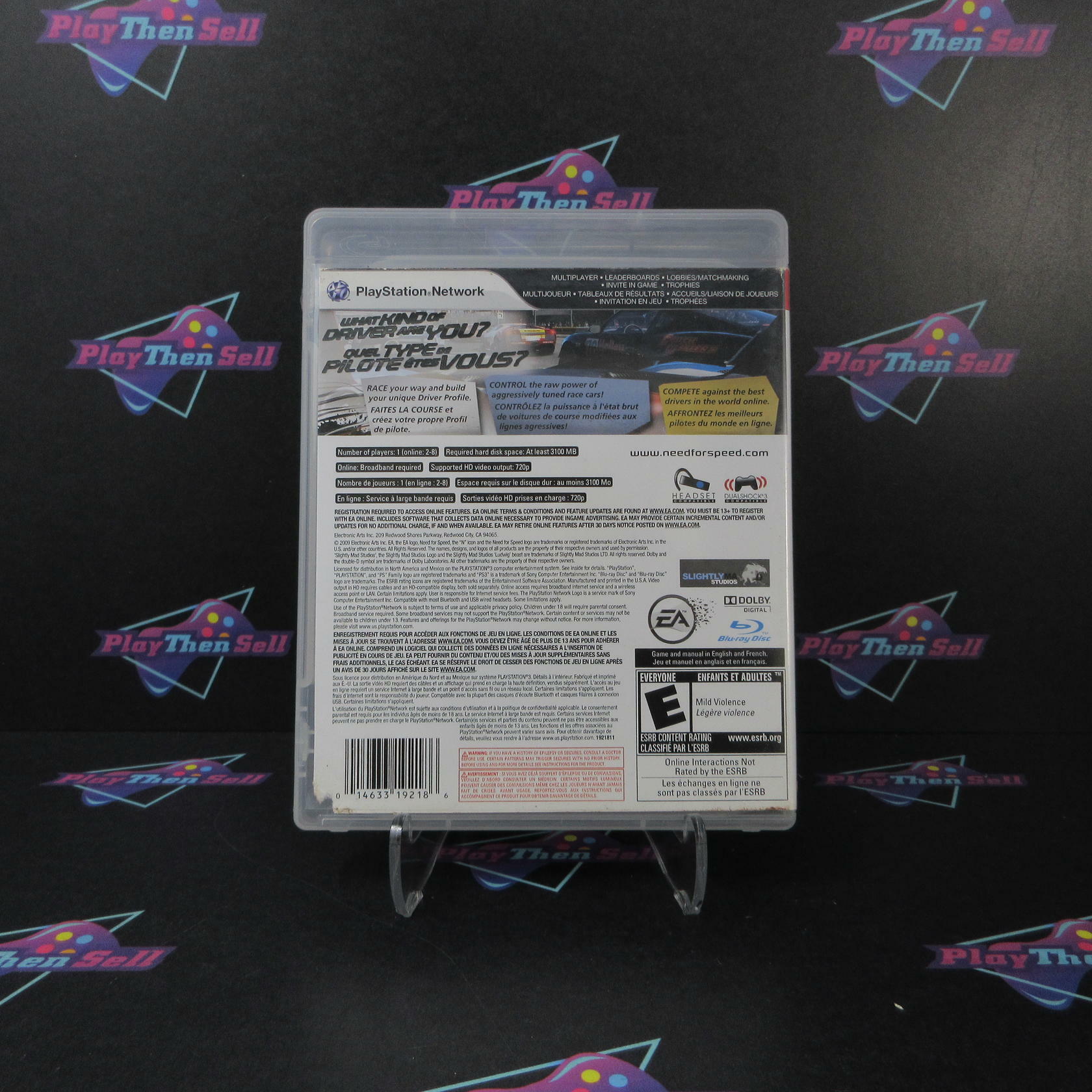Need for Speed Shift PS3 PlayStation 3 AD/NM - Very Good