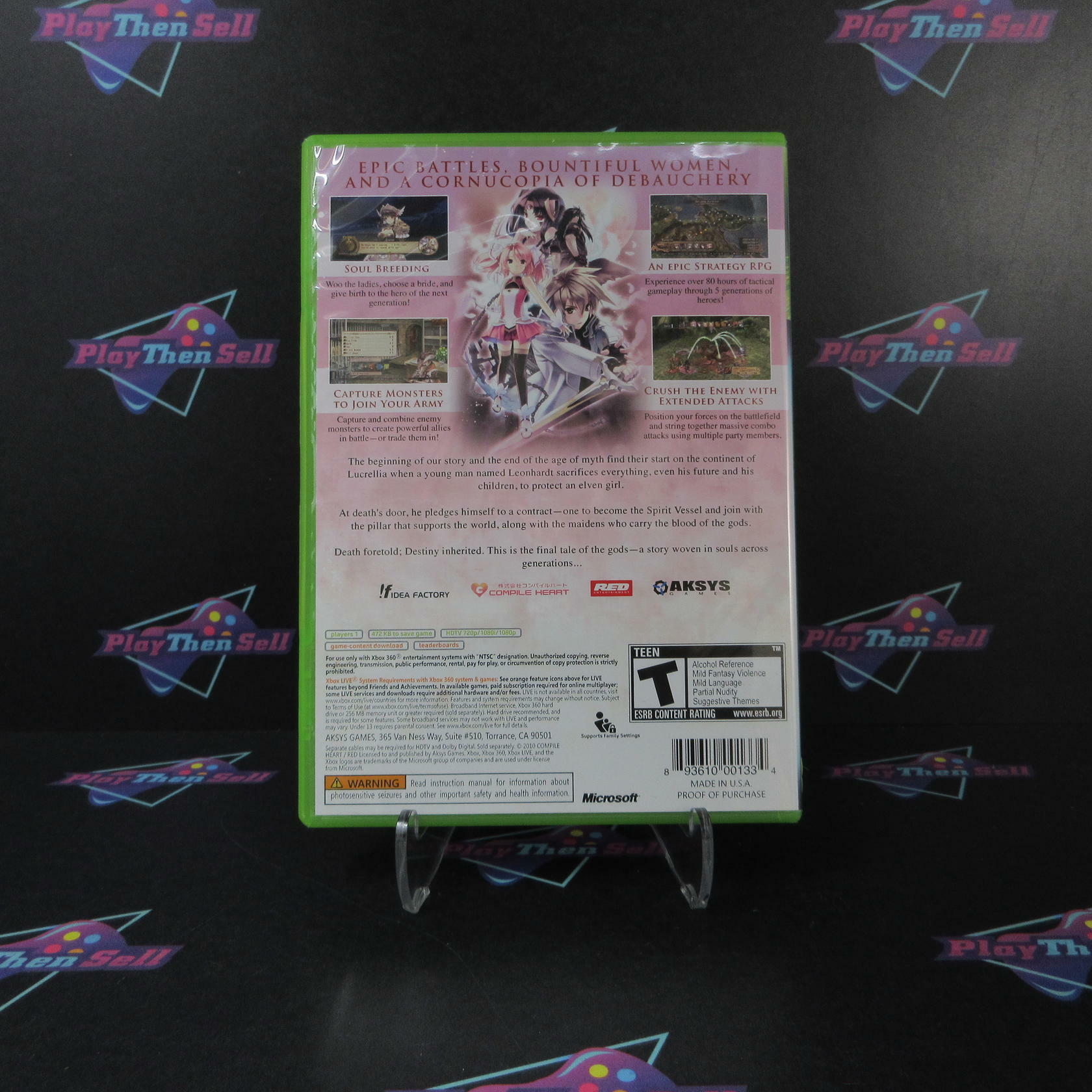 Record of Agarest War Xbox 360 + Soundtrack - Very Good