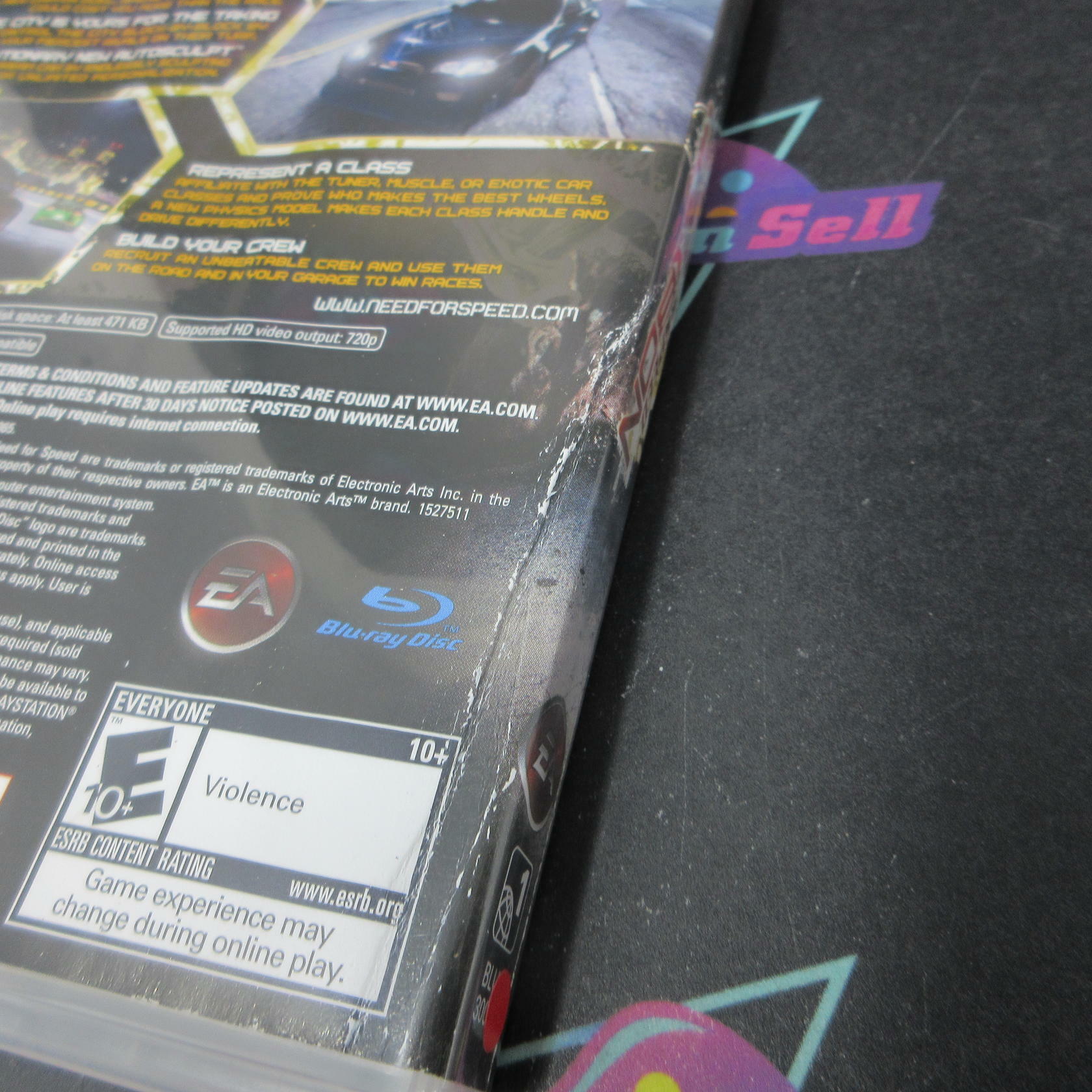 Need for Speed Carbon PS3 PlayStation 3 AD/NM - Very Good