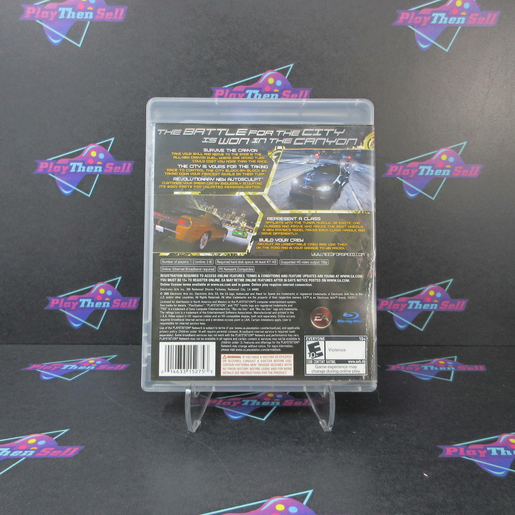 Need for Speed Carbon PS3 PlayStation 3 AD/NM - Very Good
