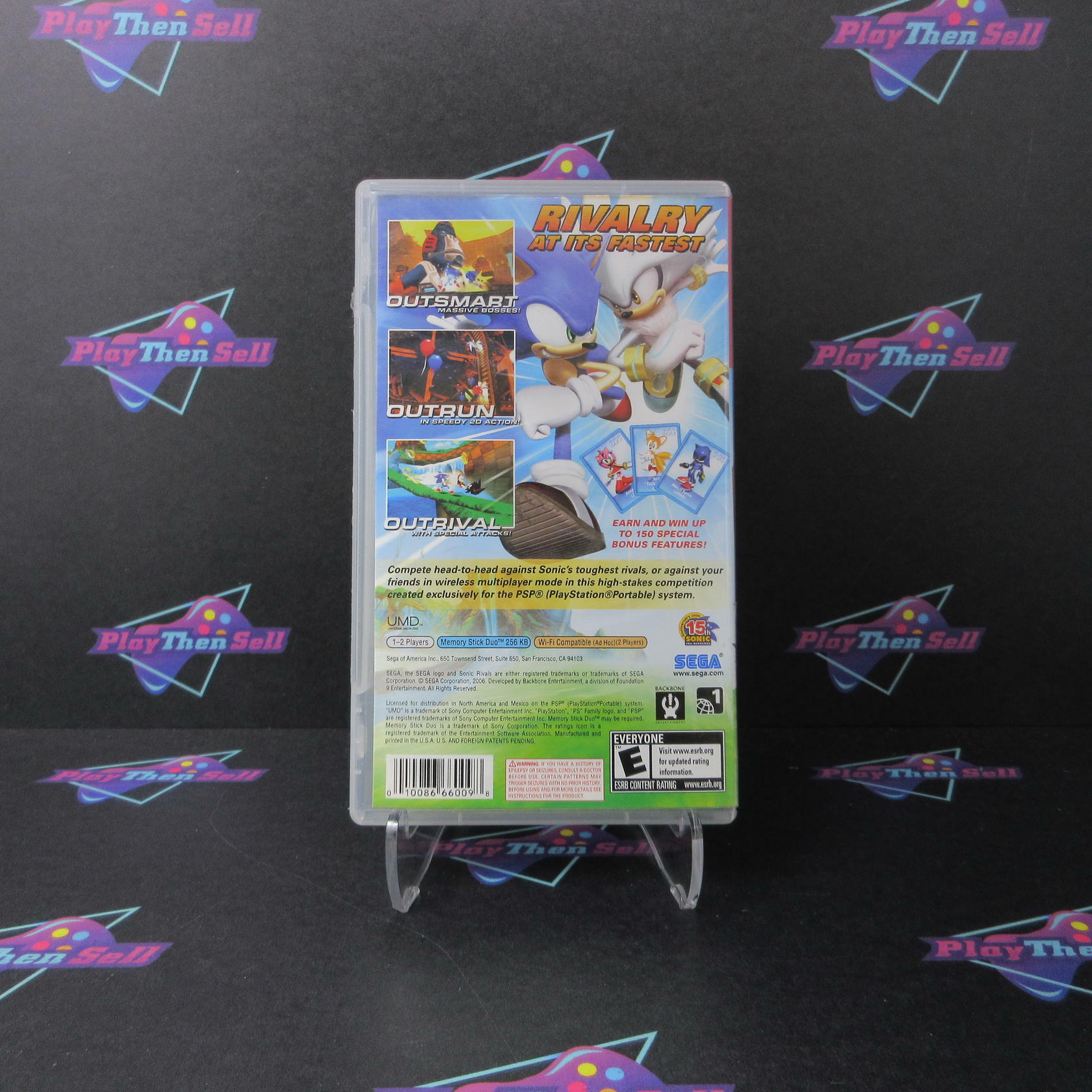 Sonic Rivals GH Sony PSP AD/MD Complete CIB - Very Good