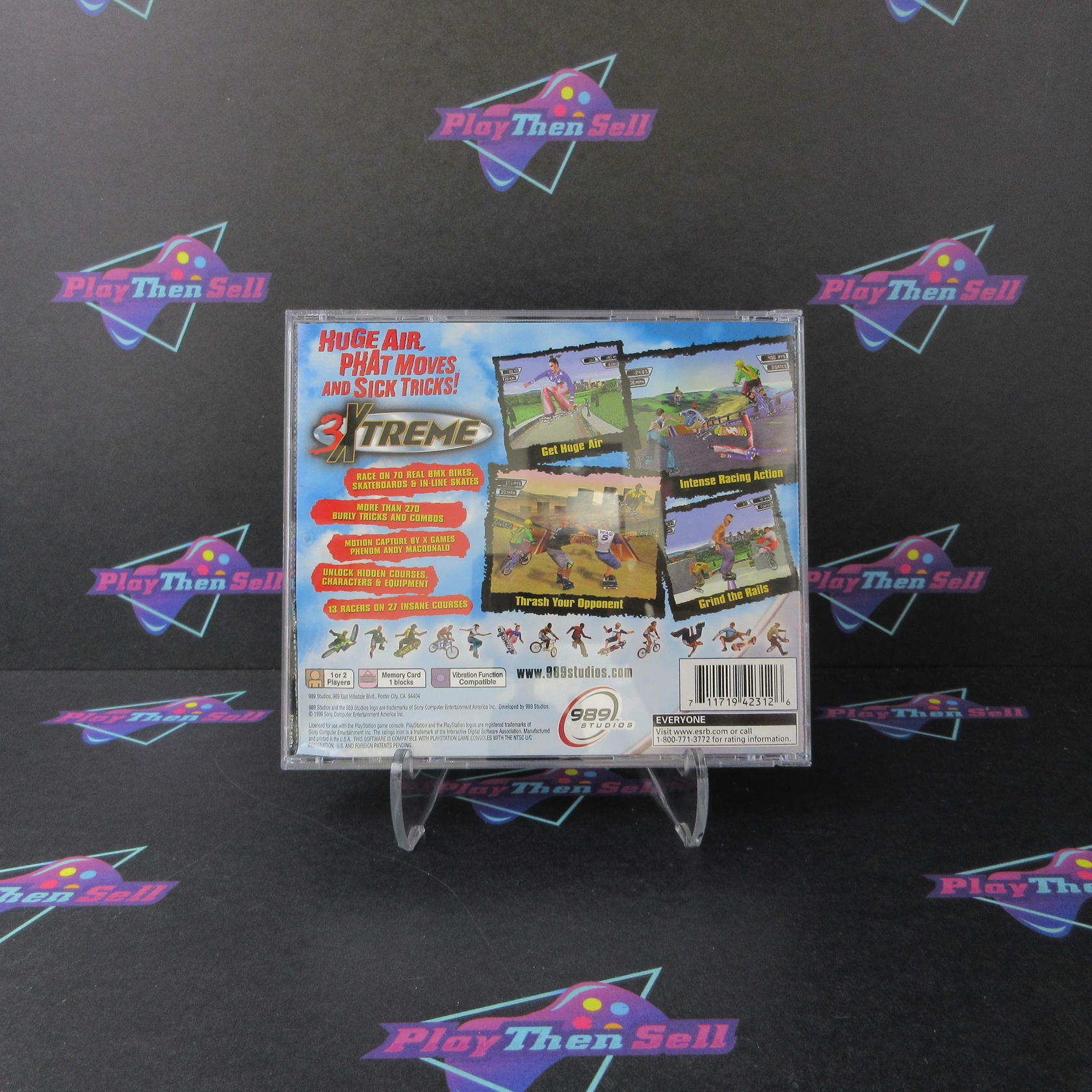 3 Xtreme + Reg Card PS1 PlayStation 1 AD/MD Complete CIB - Very Good