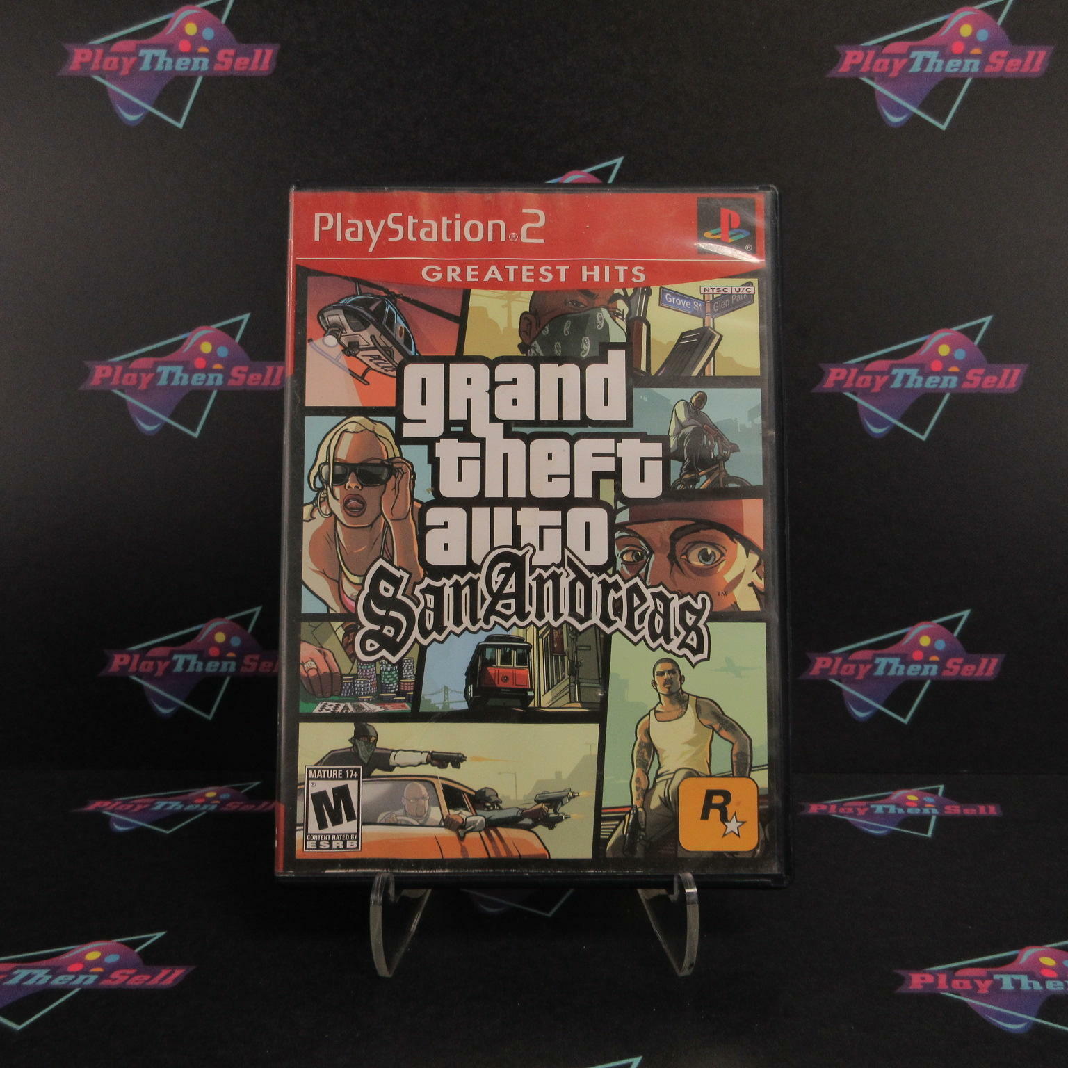 Grand Theft Auto San Andreas GH PS2 PlayStation 2 AD/NM - Very Good