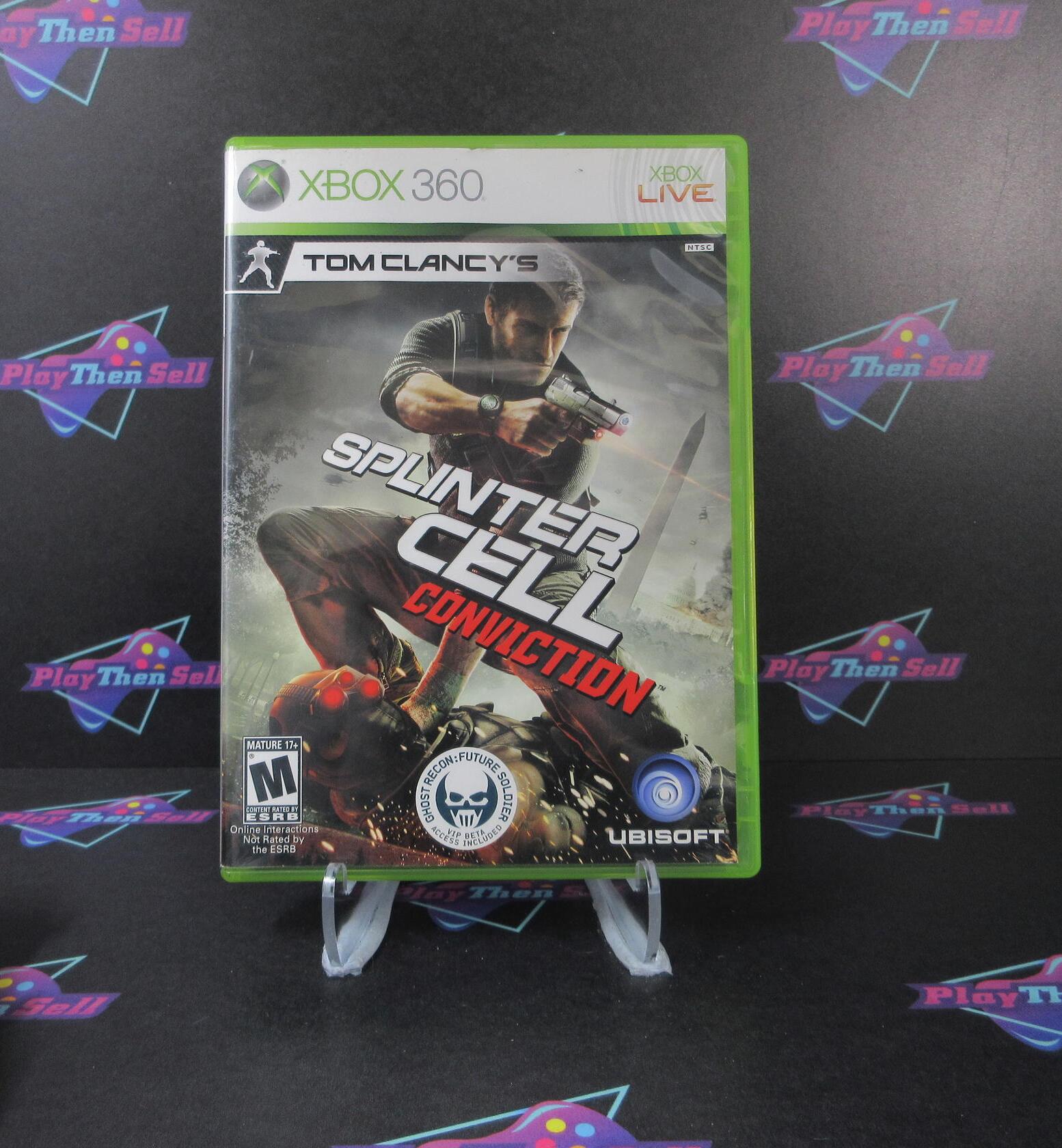 Tom Clancy's Splinter Cell Conviction Xbox 360 AD Complete CIB - Very Good