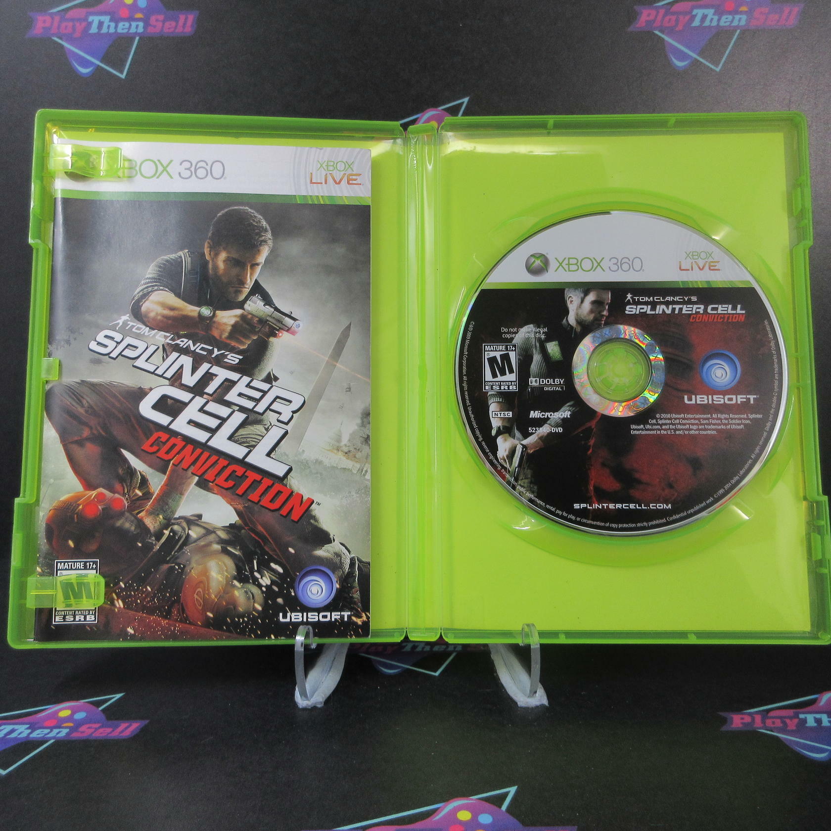 Tom Clancy's Splinter Cell Conviction Xbox 360 AD Complete CIB - Very Good