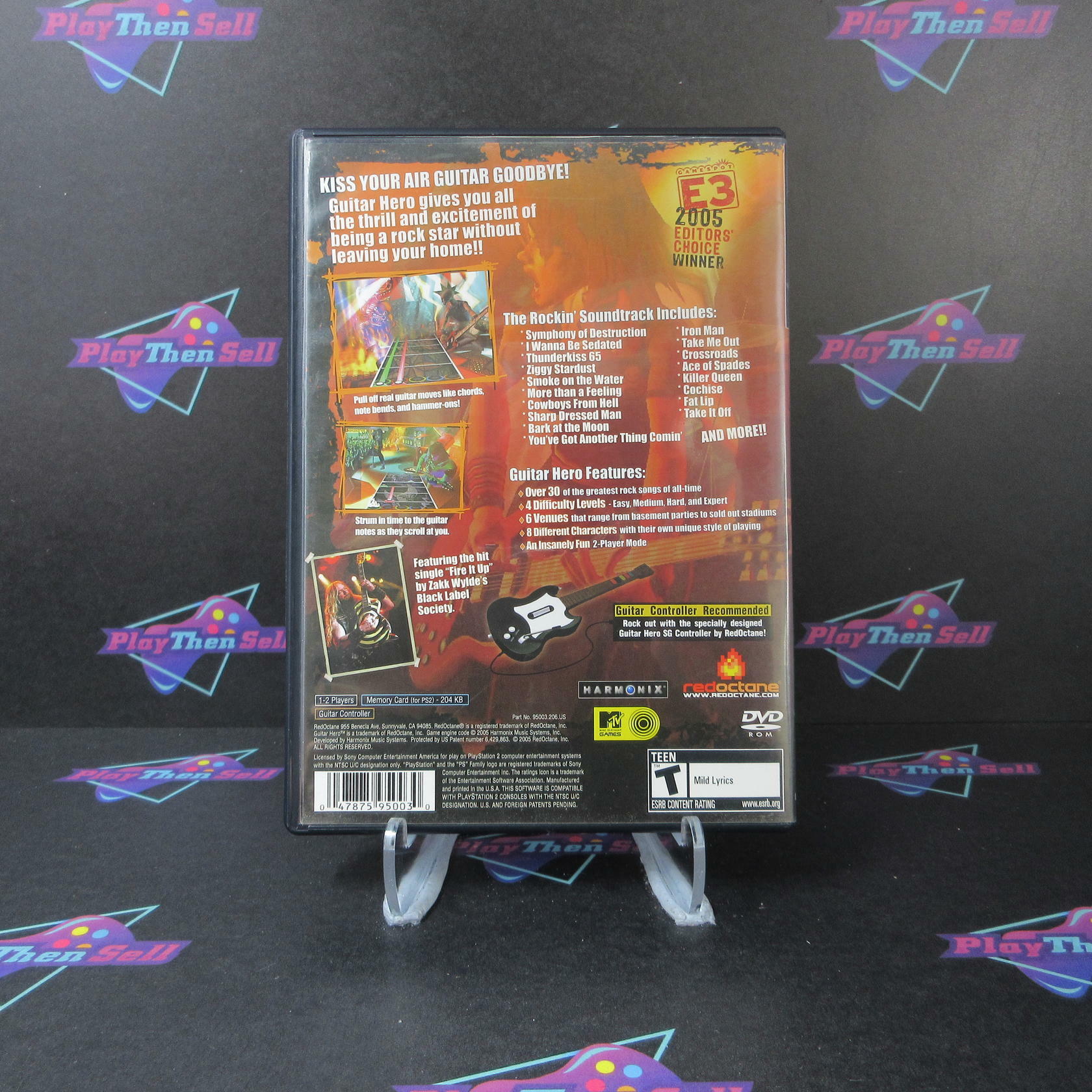 Guitar Hero PS2 PlayStation 2 MD Complete CIB - Very Good