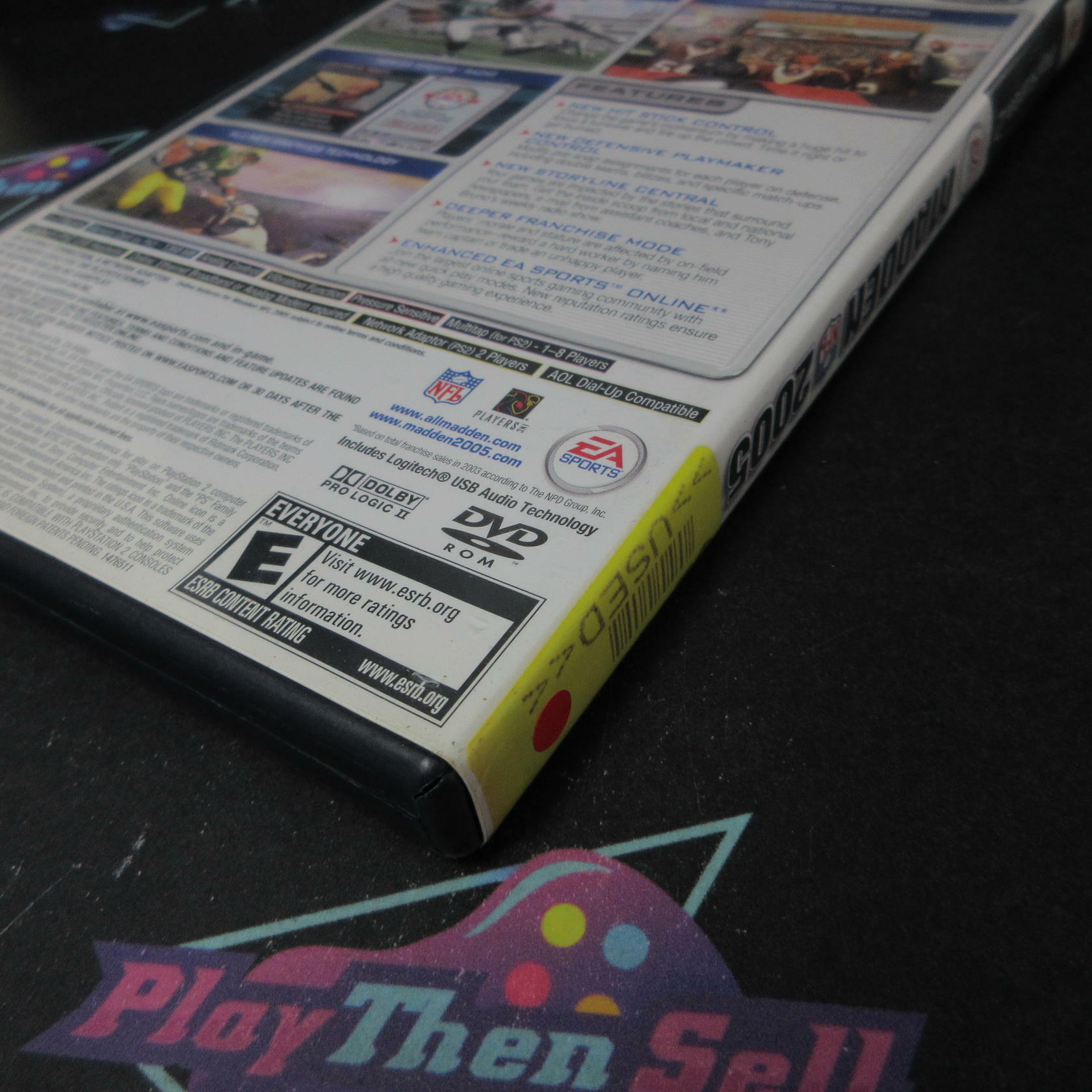 Madden NFL 2005 PS2 PlayStation 2 AD/MD/DD Complete CIB - Very Good