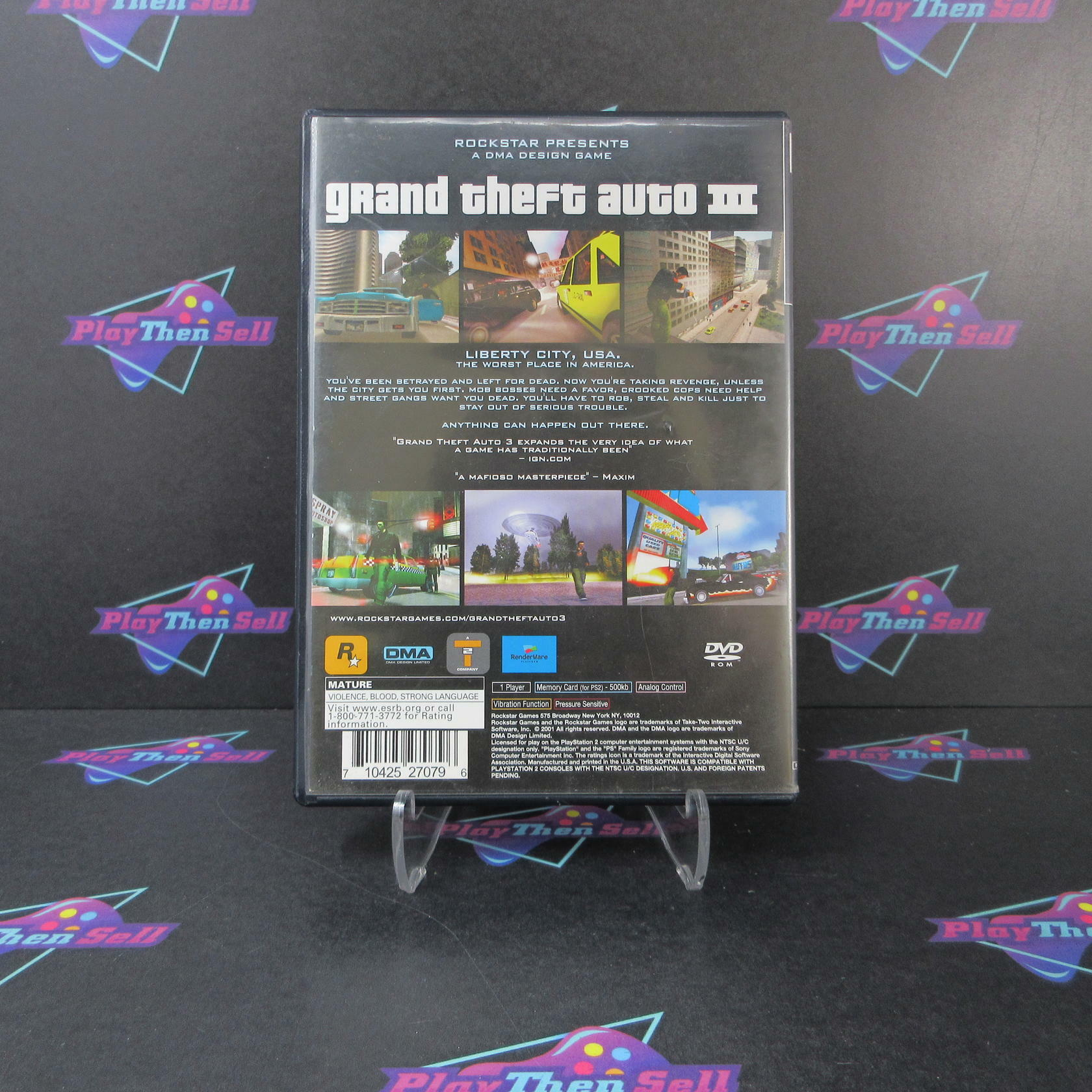Grand Theft Auto III 3 PS2 PlayStation 2 DD/NM - Very Good