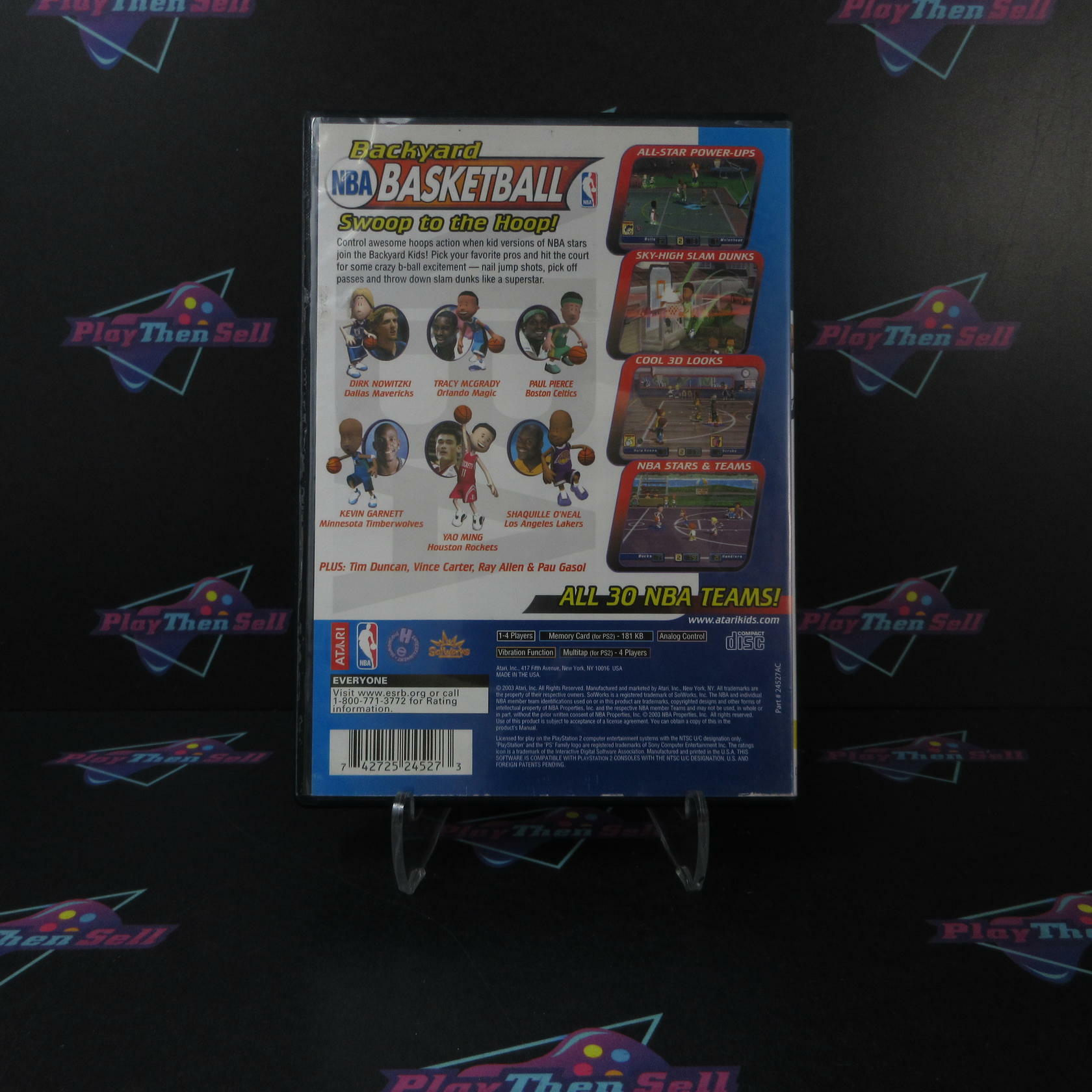 Backyard Basketball PS2 PlayStation 2 AD/NM - Very Good