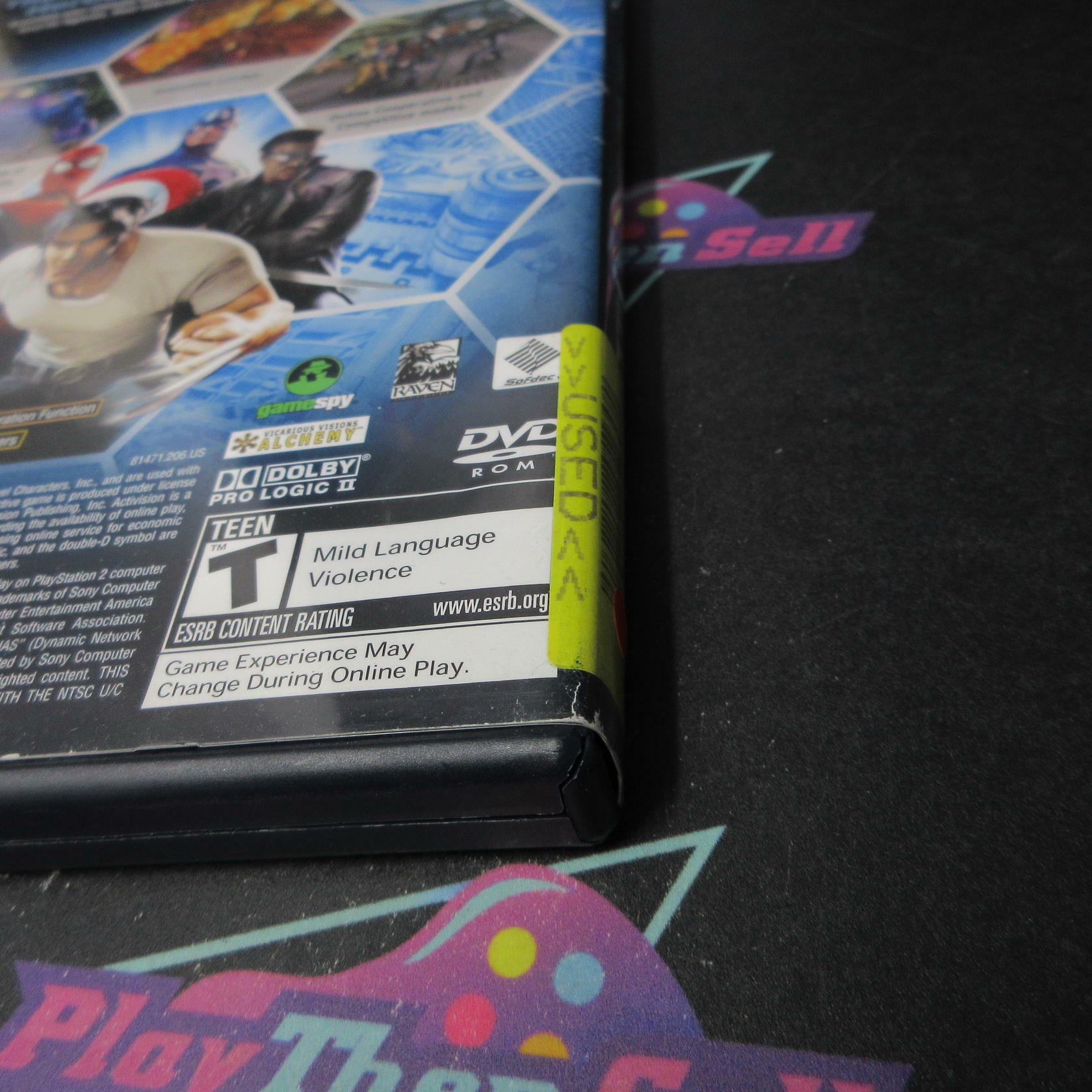 Marvel Ultimate Alliance PS2 PlayStation 2 AD/NM - Very Good