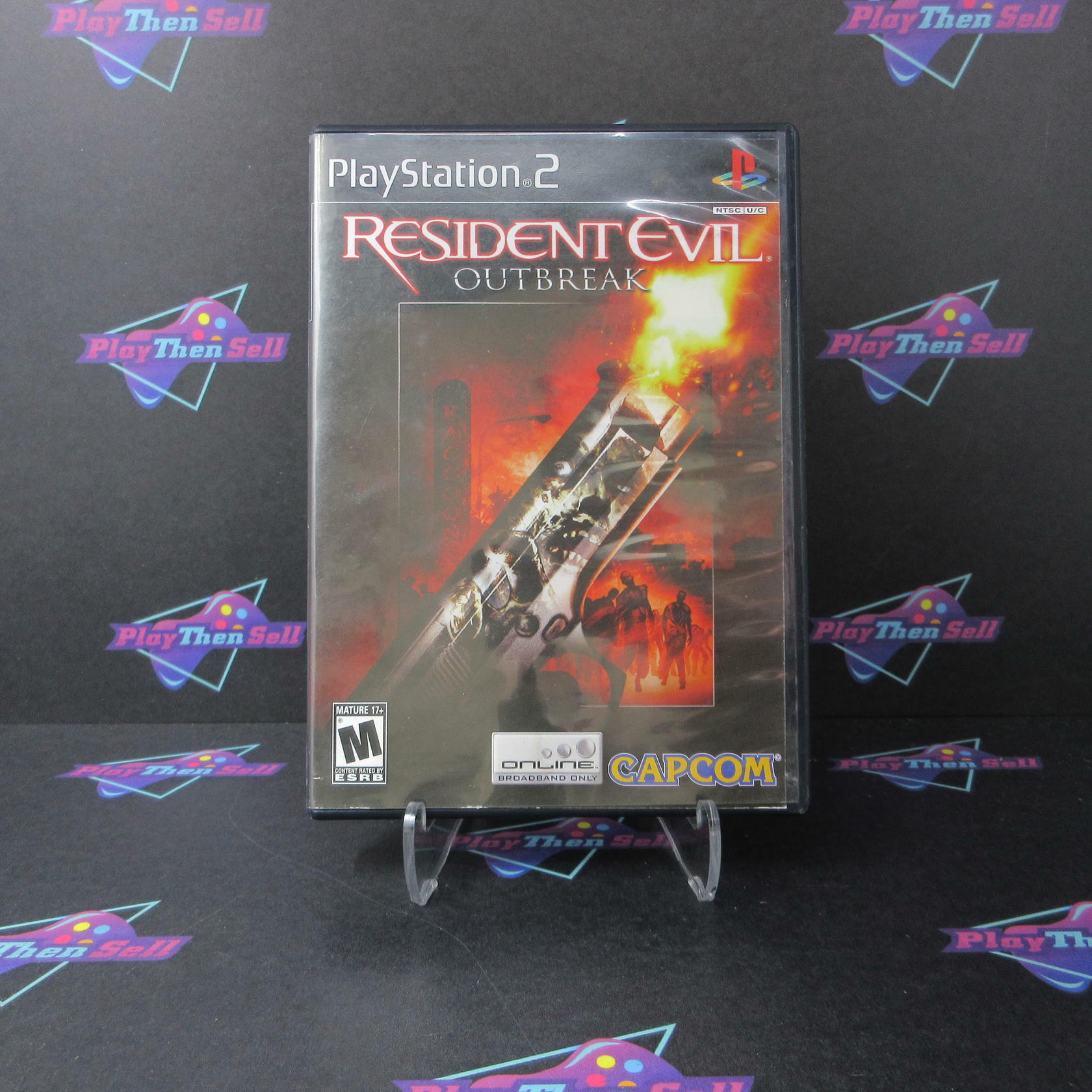 Resident Evil Outbreak PS2 PlayStation 2 AD Complete CIB - Very Good