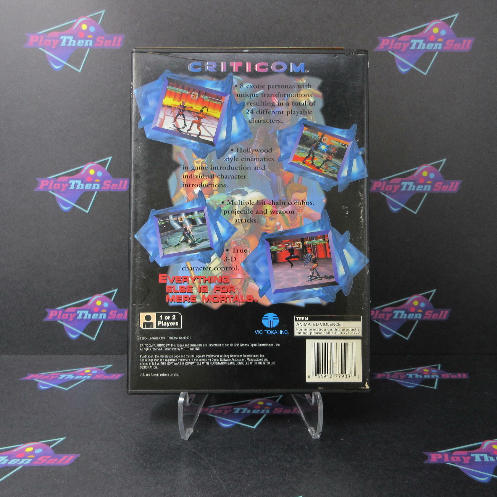 Criticom Longbox PS1 PlayStation 1 AD/NM - Very Good