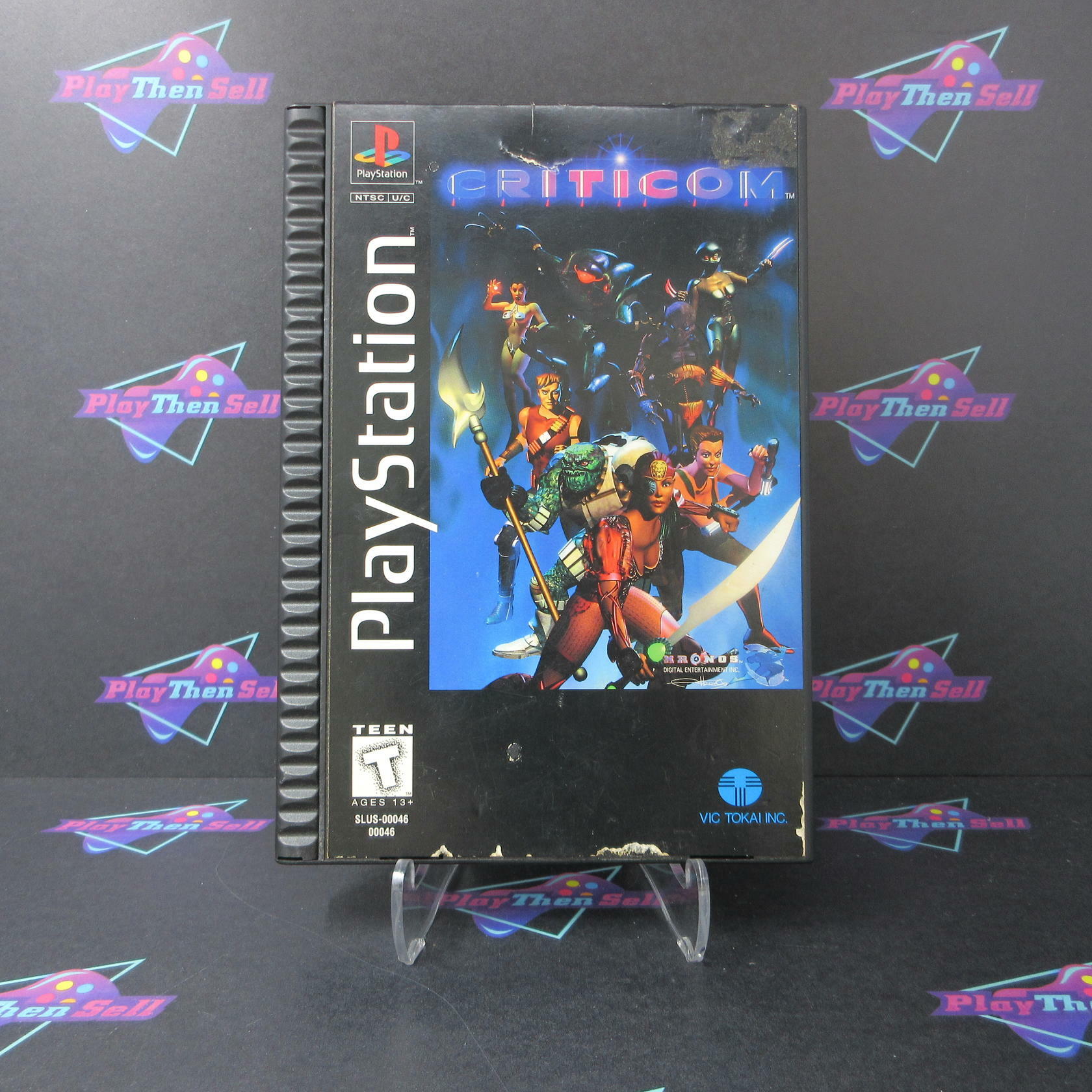 Criticom Longbox PS1 PlayStation 1 AD/NM - Very Good