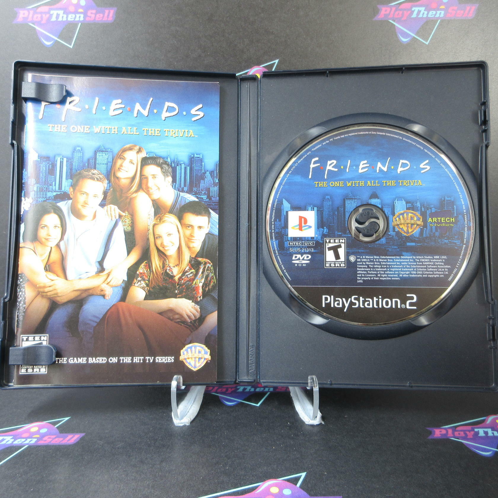 Friends The One with All the Trivia PS2 PlayStation 2 AD Complete CIB - Very Good