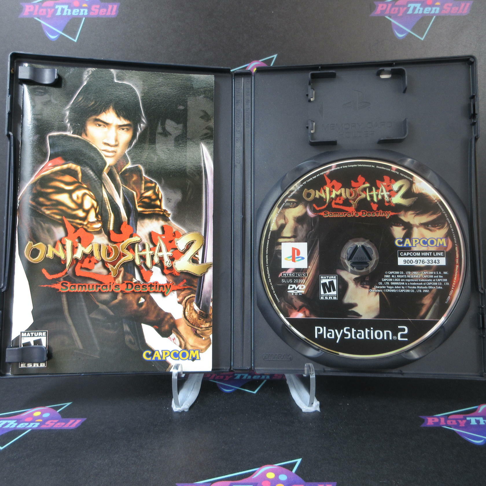 Onimusha 2 Samurai's Destiny PS2 PlayStation 2 AD Complete CIB - Very Good